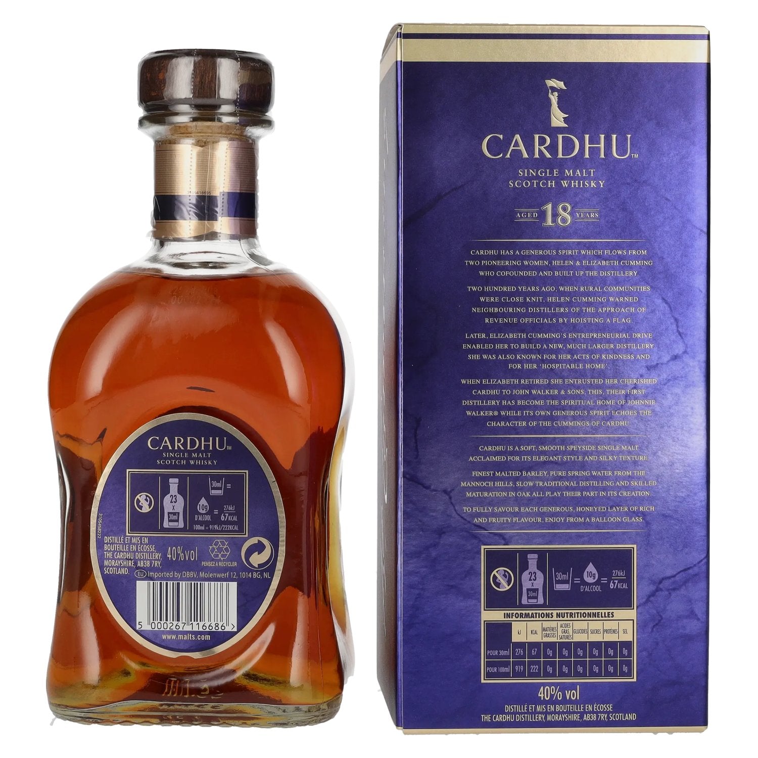 Cardhu 18 Years Old Single Malt Scotch Whisky 40% Vol. 0,7l in Geschenkbox