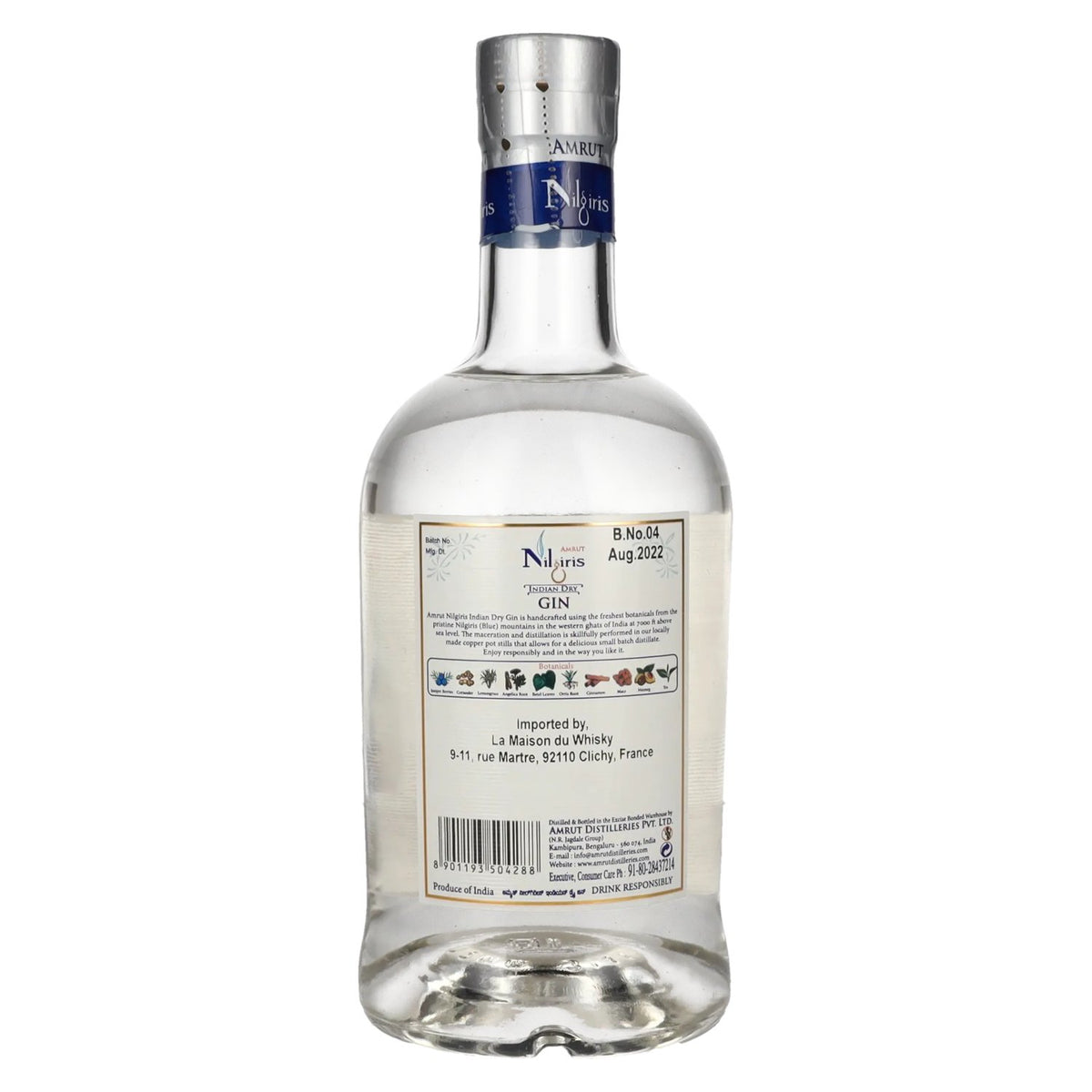 Amrut NILGIRIS Indian Dry Gin 42,8% Vol. 0,7l