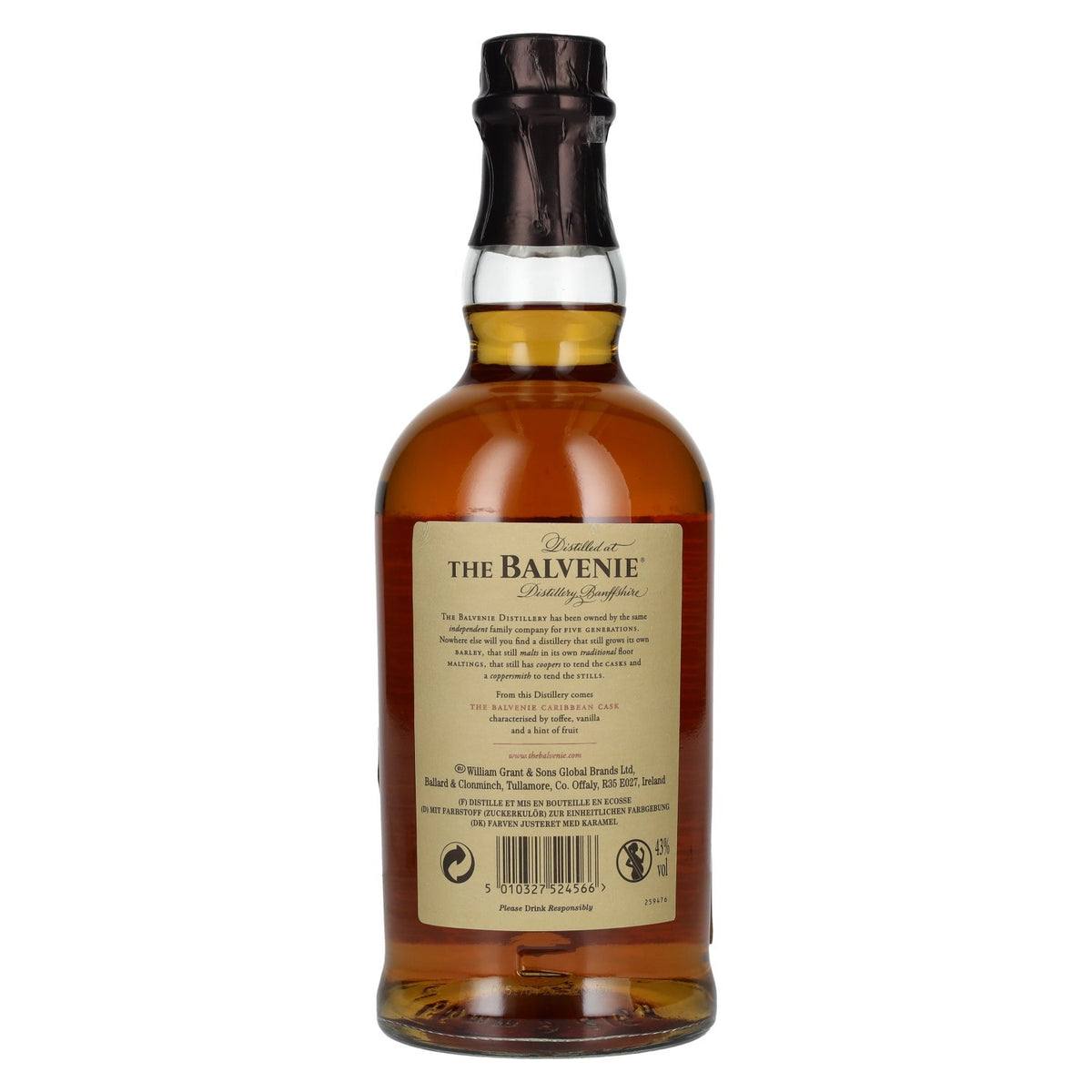 The Balvenie 14 Years Old Caribbean Cask Finish 43% vol. 0,7l en boîte cadeau avec 2 verres