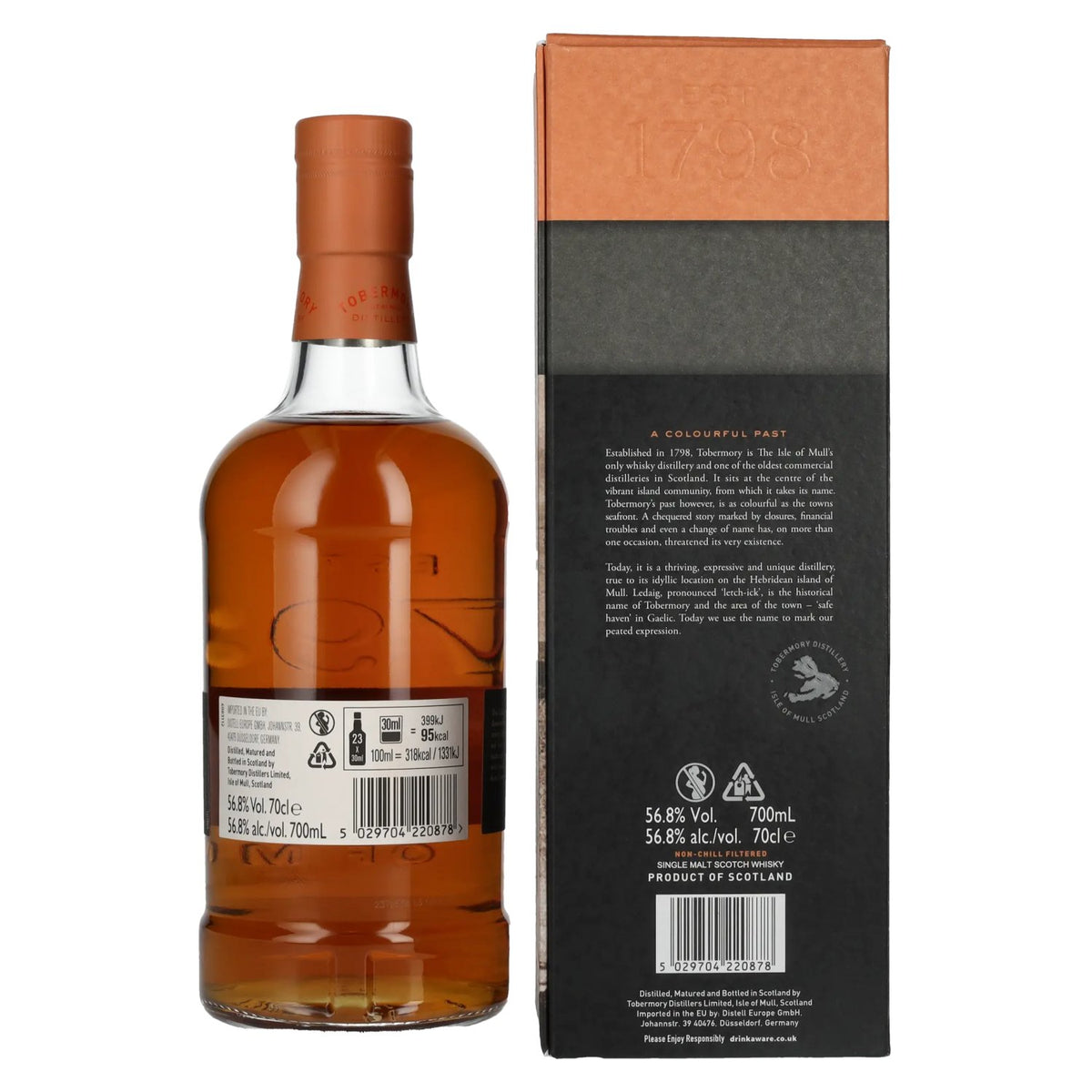 Ledaig 9 Years Old Bordeaux Red Wine Cask Strength Limited Release 2012 56,8% Vol. 0,7l in gift box