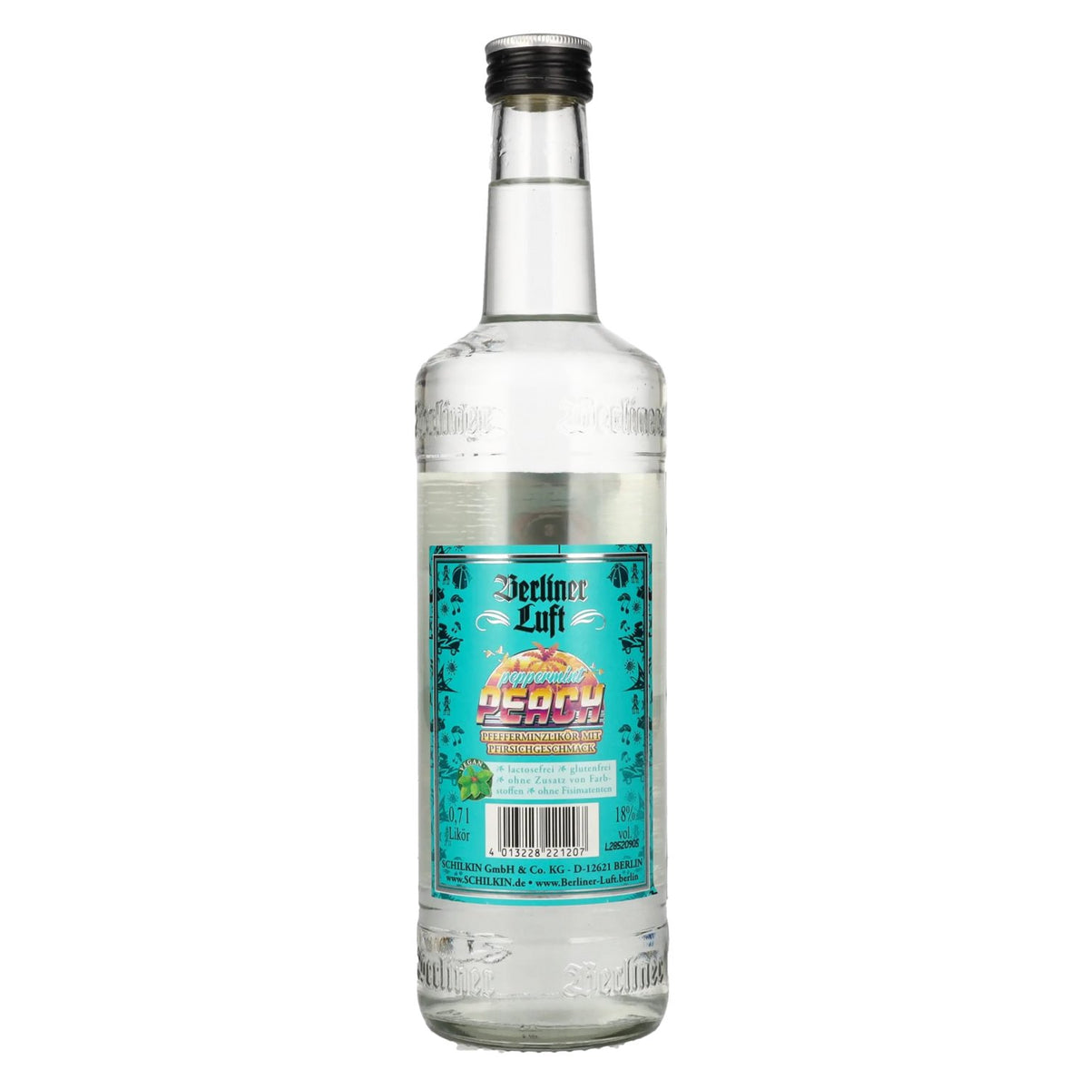 Berliner Luft PEPPERMINT PEACH La fraîcheur de la liqueur de menthe 18% vol. 0,7l