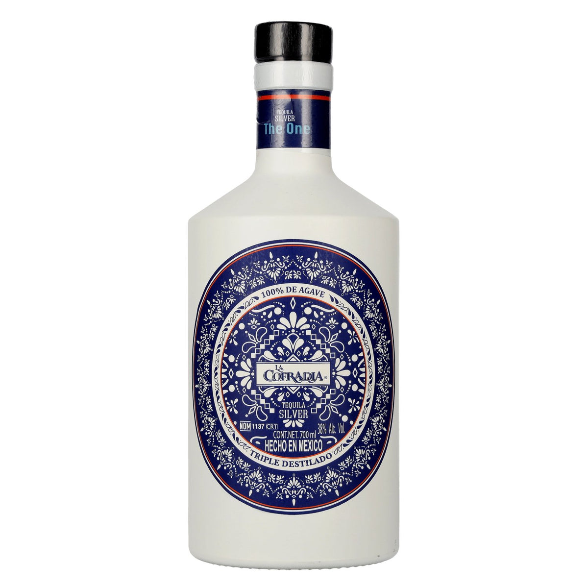 La Cofradia Tequila Silver Triple Destilado 100% de Agave 38% Vol. 0,7l