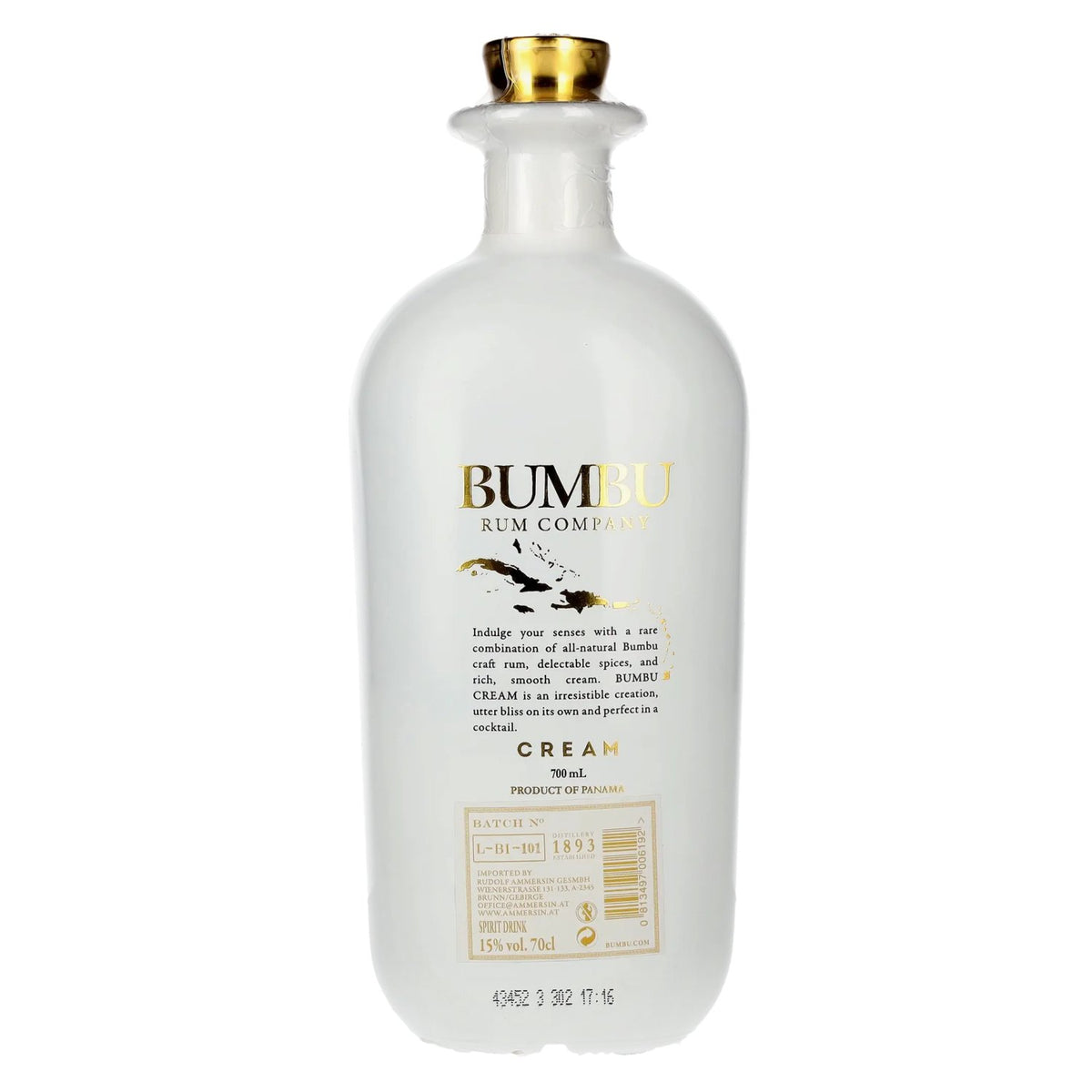 Crème Bumbu 15 % vol. 0,7 l