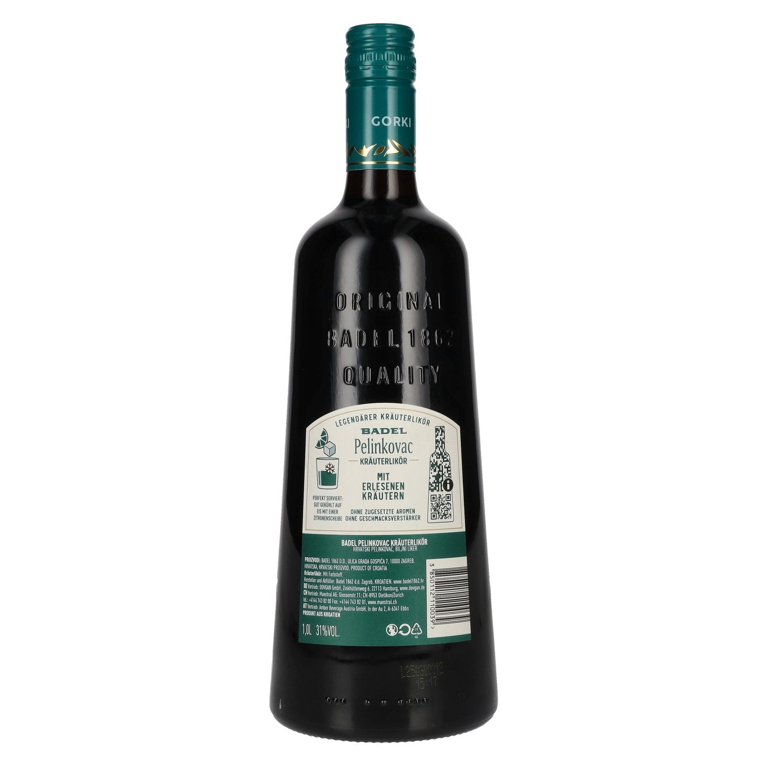 Badel Pelinkovac GORKI 31% vol. 1l