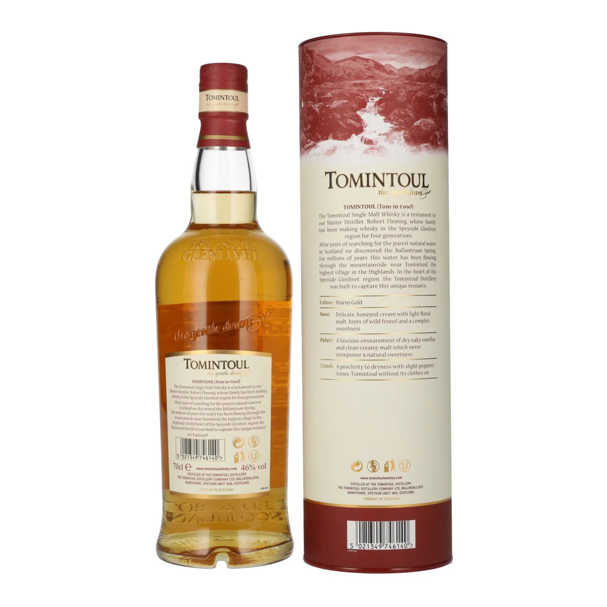 Tomintoul 14 Years Old Single Malt Scotch Whisky 46% Vol. 0,7l in Geschenkbox