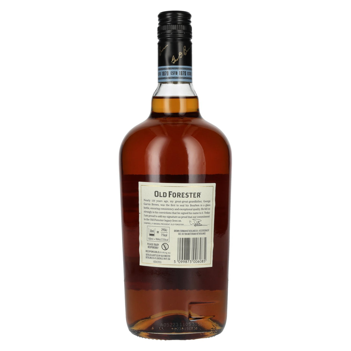 Old Forester 86 Proof Kentucky Straight Bourbon Whisky 43% Vol. 1l