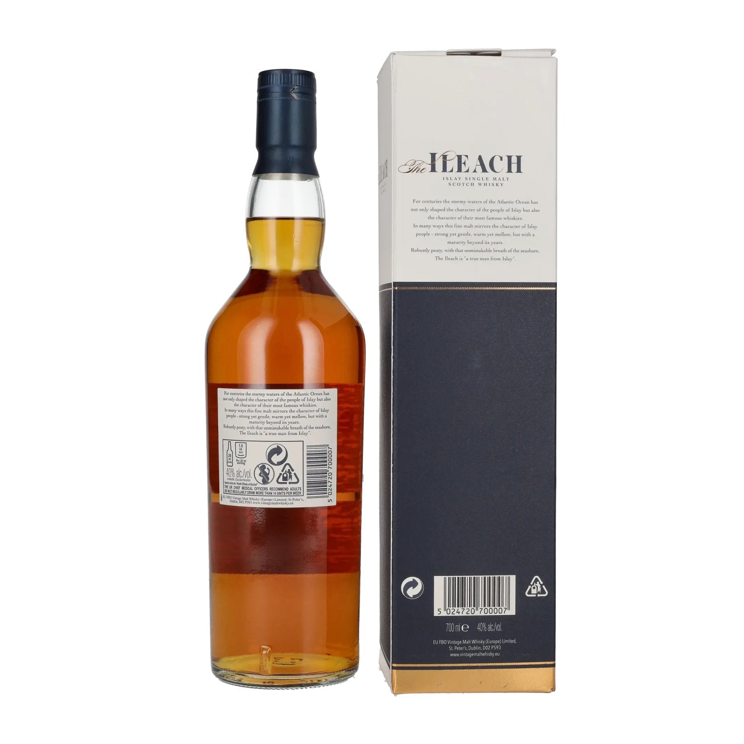 Ileach PEATED ISLAY MALT Islay Single Malt 40% Vol. 0,7l in gift box