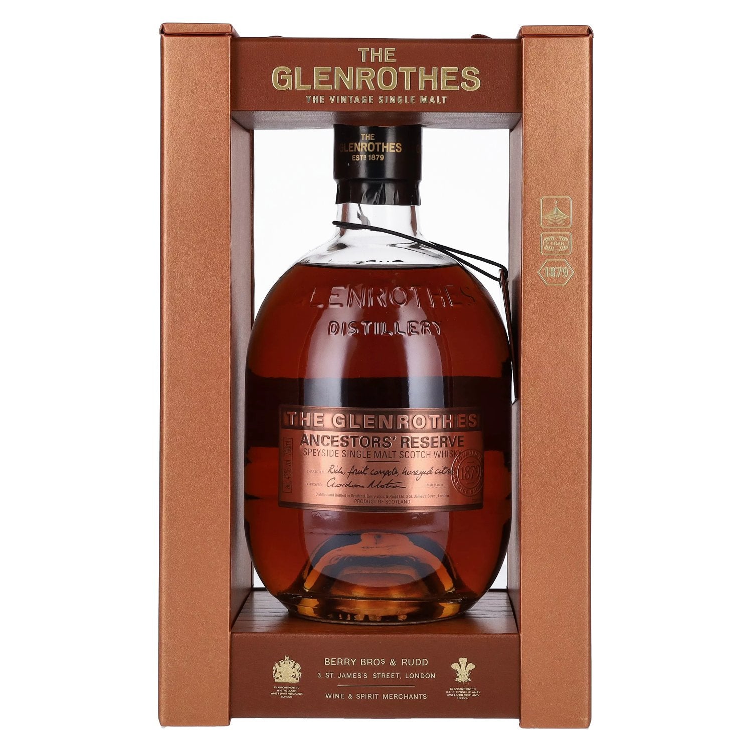The Glenrothes ANCESTORES RESERVE 43% vol. 0,7l en coffret cadeau
