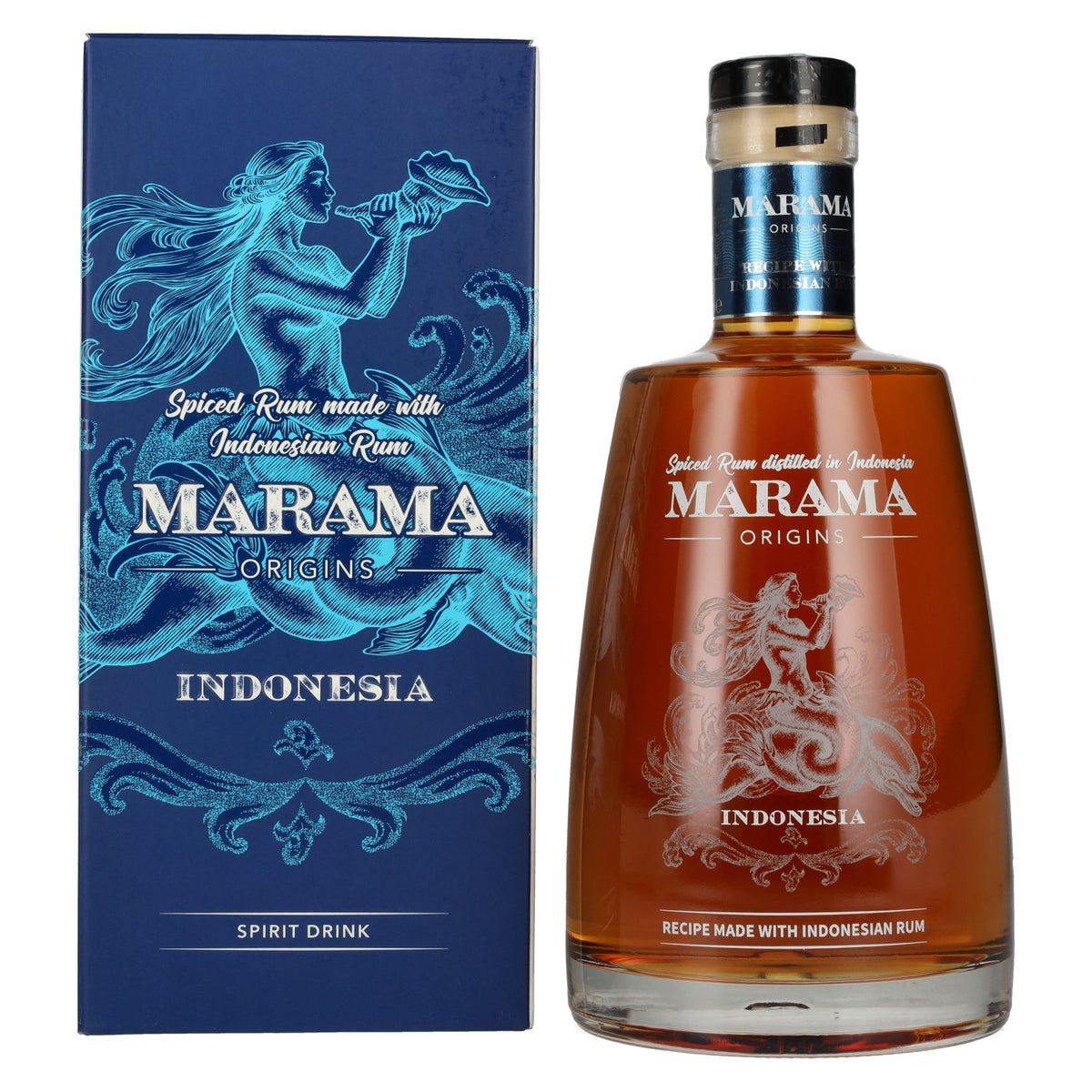 Marama ORIGINS Indonesian Spiced Rum 40% Vol. 0,7l in gift box