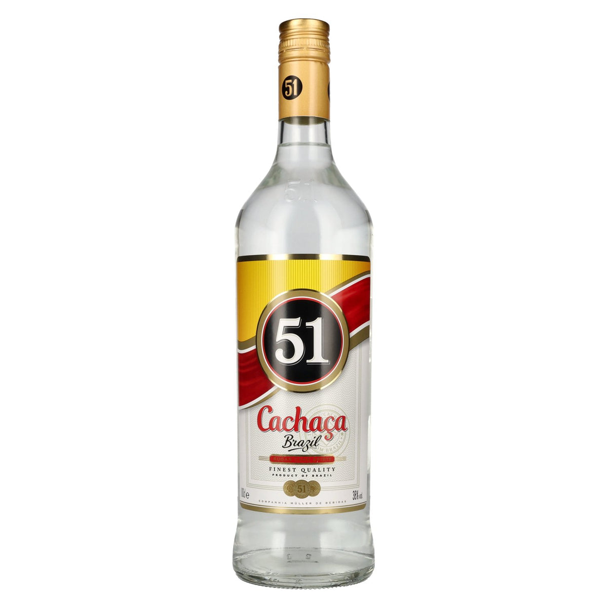 Cachaça 51 Brazil Sugar Cane Spirit 38% vol. 1 litre