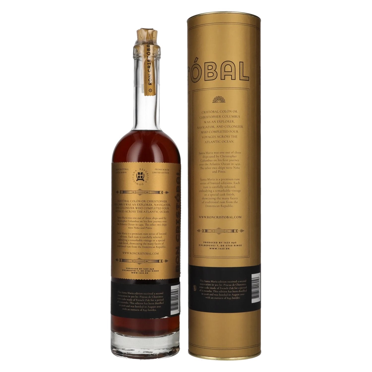 Ron Cristóbal Santa Maria Pineau de Charentes Limited Edition 42% vol. 0,7l en coffret cadeau