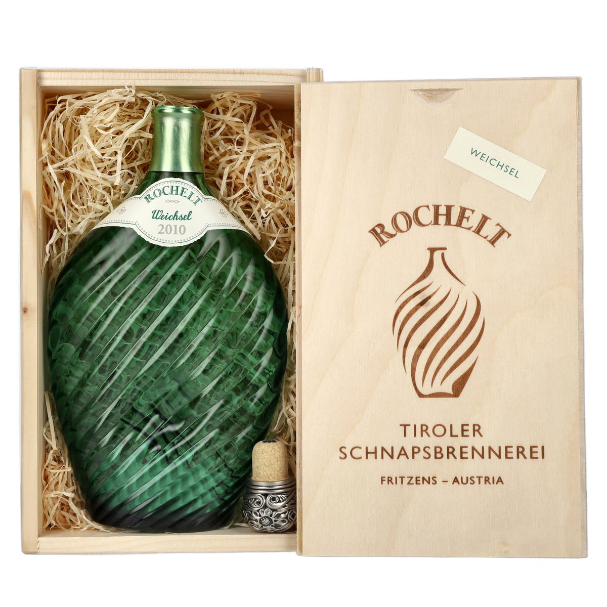 Rochelt Weichsel 2010, 50 % vol., 0,7 l, dans une caisse en bois