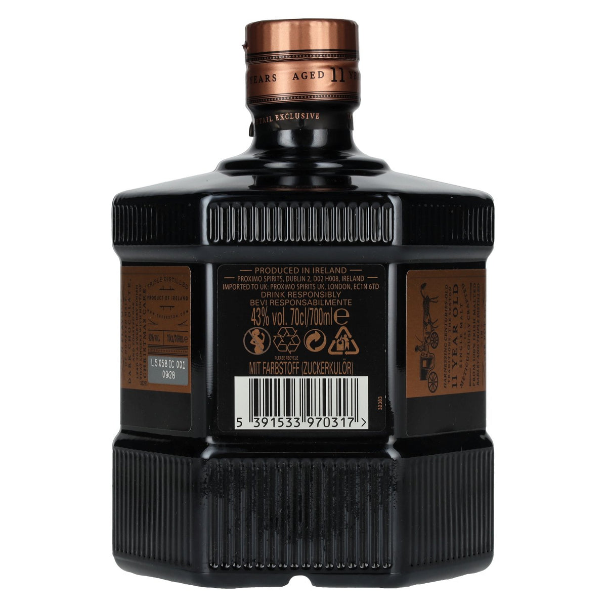 The Sexton 11 Years Old Single Malt Irish Whiskey 43% Vol. 0,7l