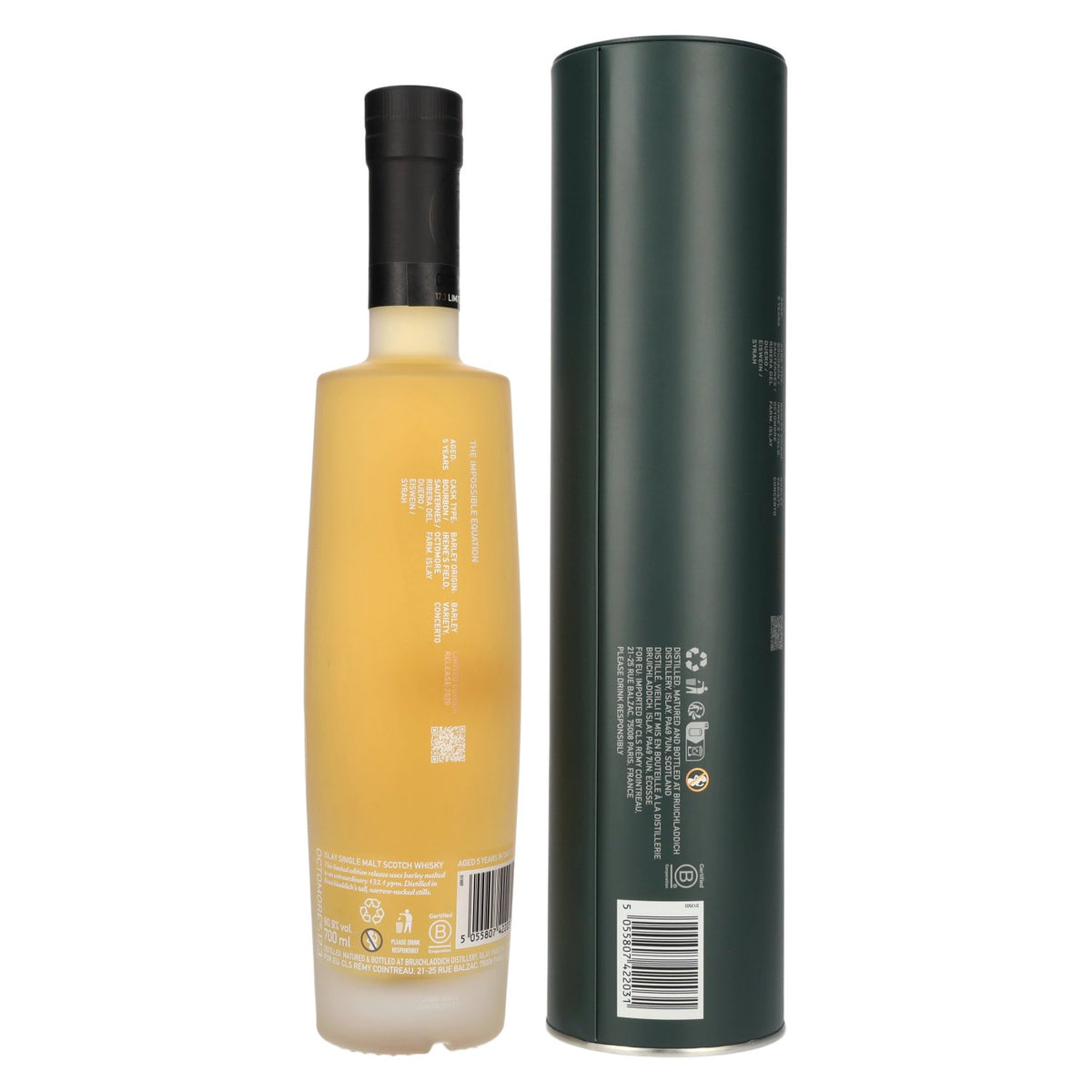 Octomore EDITION : 17.3 Single malt d'Islay très tourbé, sortie 2026, 60,9 % vol., 0,7 l dans une boîte en fer-blanc
