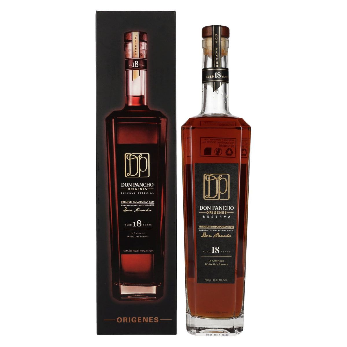 Don Pancho ORIGENES 18 Years Old Premium Panama Rum 40% Vol. 0,7l in gift box
