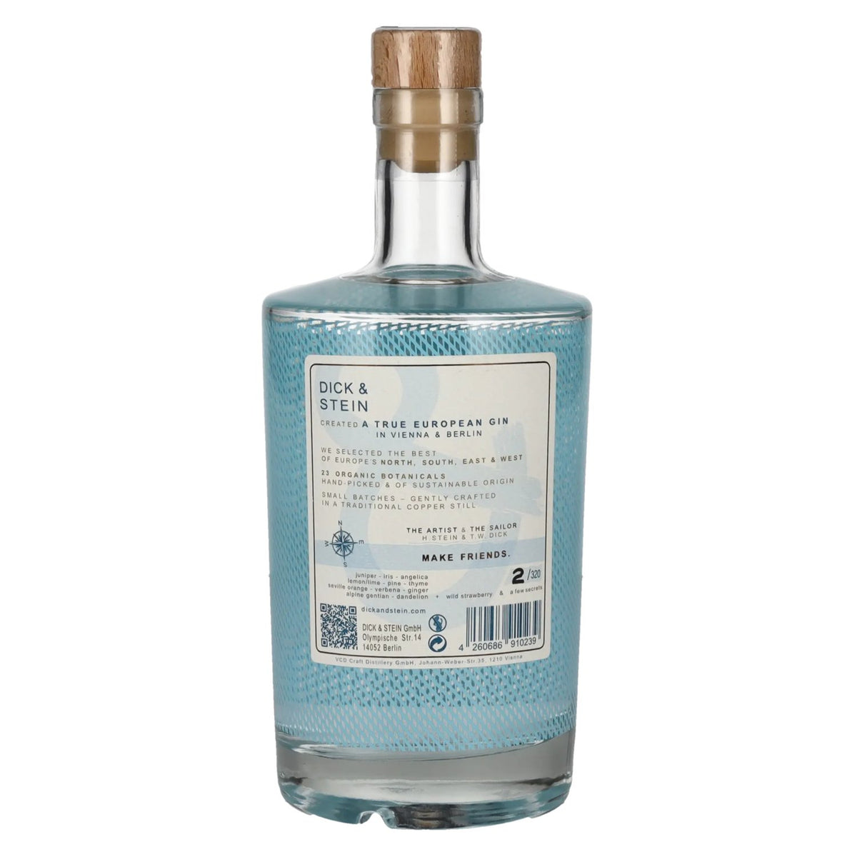 Dick &amp; Stein European Dry Gin 45,7% Vol. 0,5l