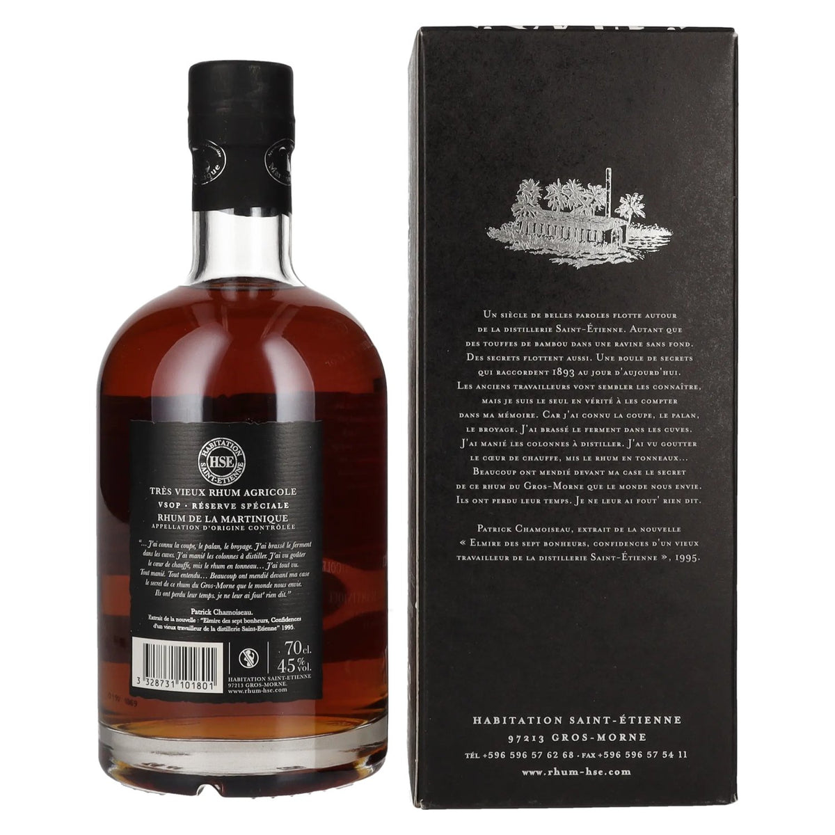 HSE Très Vieux Rhum Agricole VSOP 45% vol. 0,7l en coffret cadeau