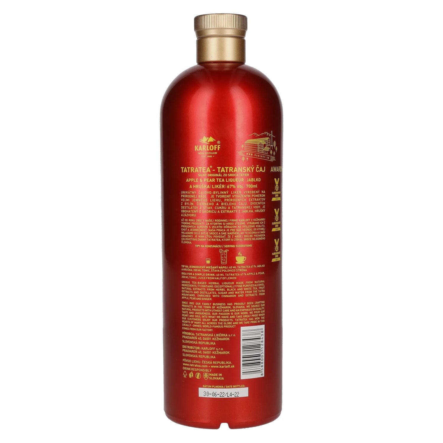 TATRATEA Apple &amp; Pear Tea Liqueur 67% vol. 0,7l