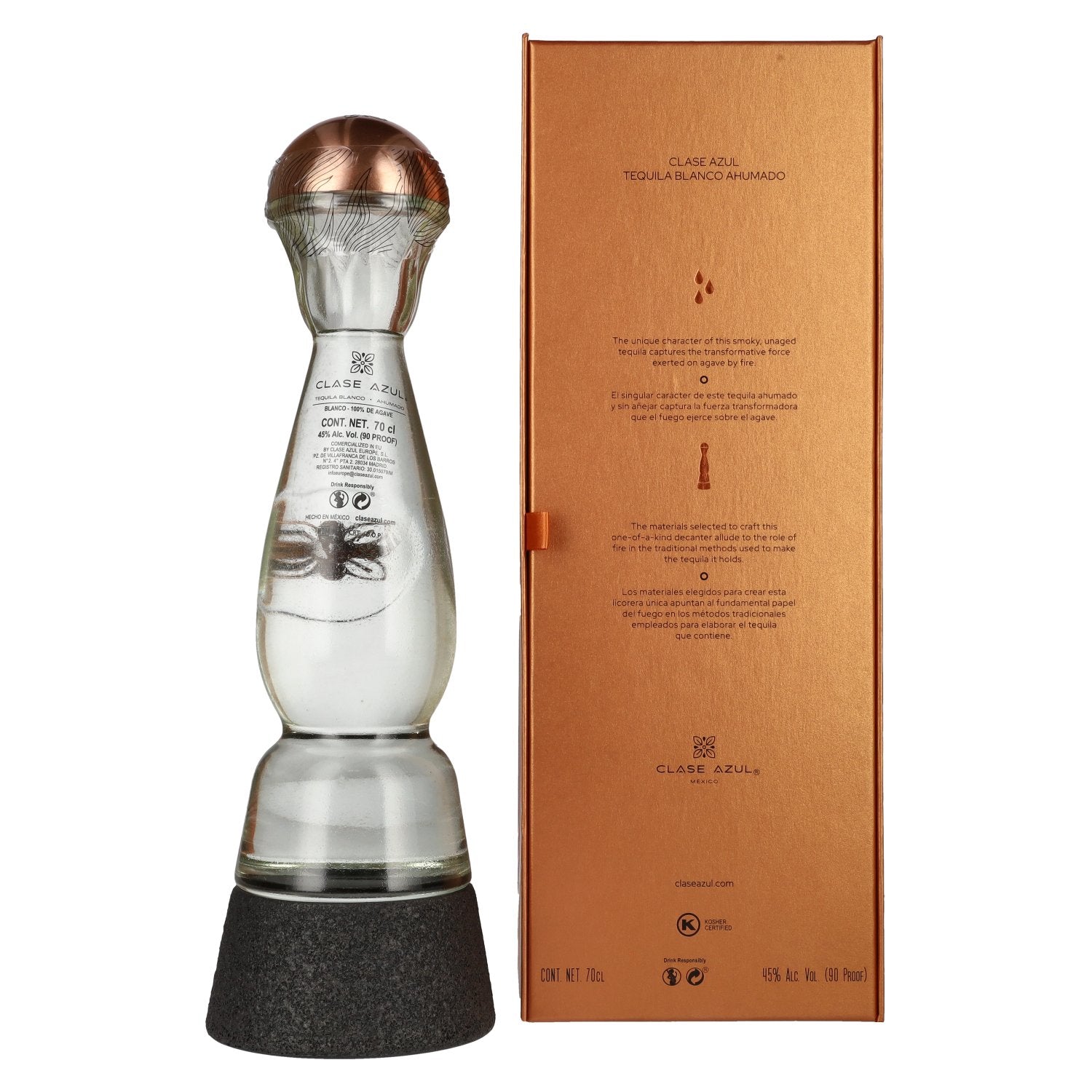 Clase Azul Tequila BLANCO Ahumado 45% Vol. 0,7l in Geschenkbox