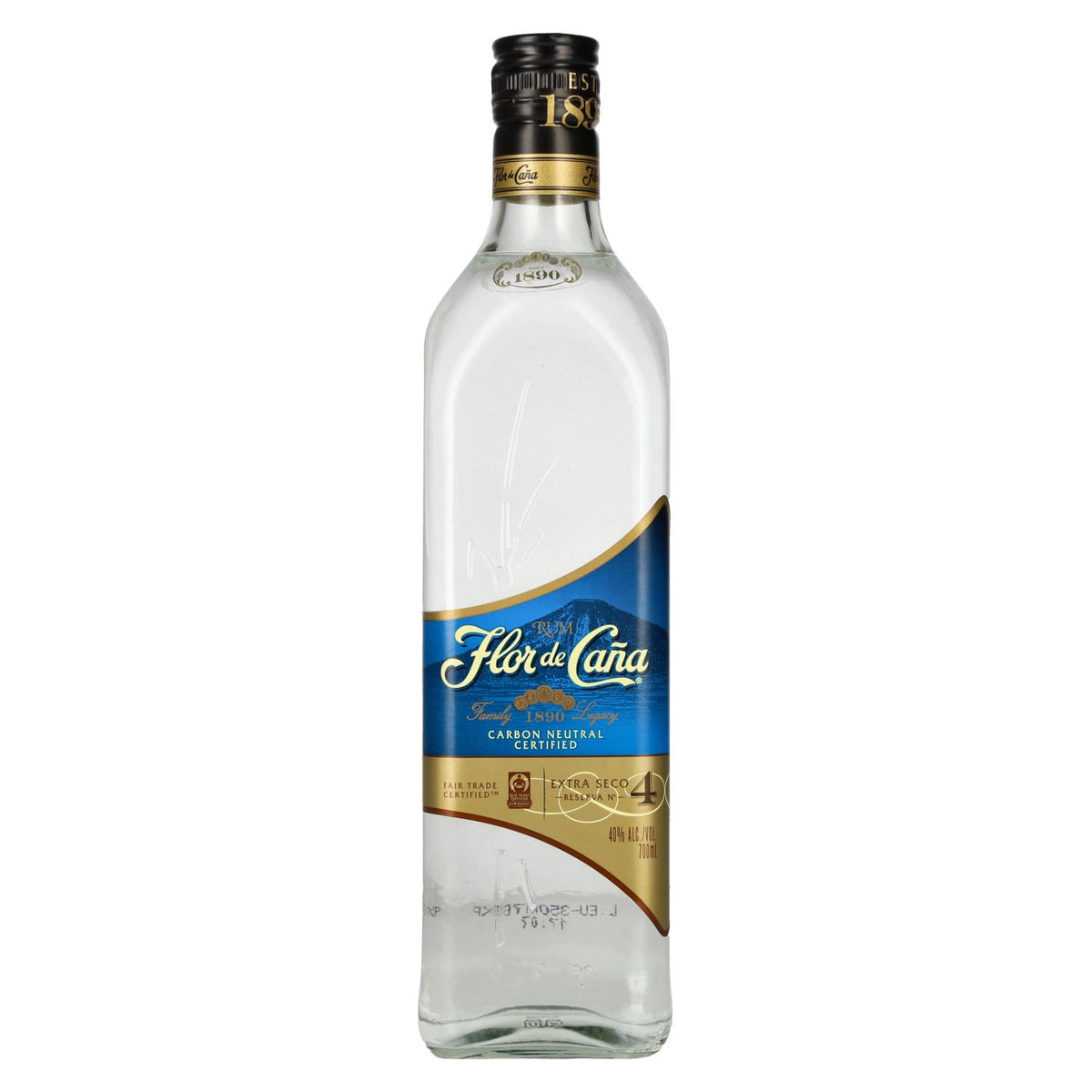 Flor de Cana Extra Seco Reserva N° 4 40% Vol. 0,7l