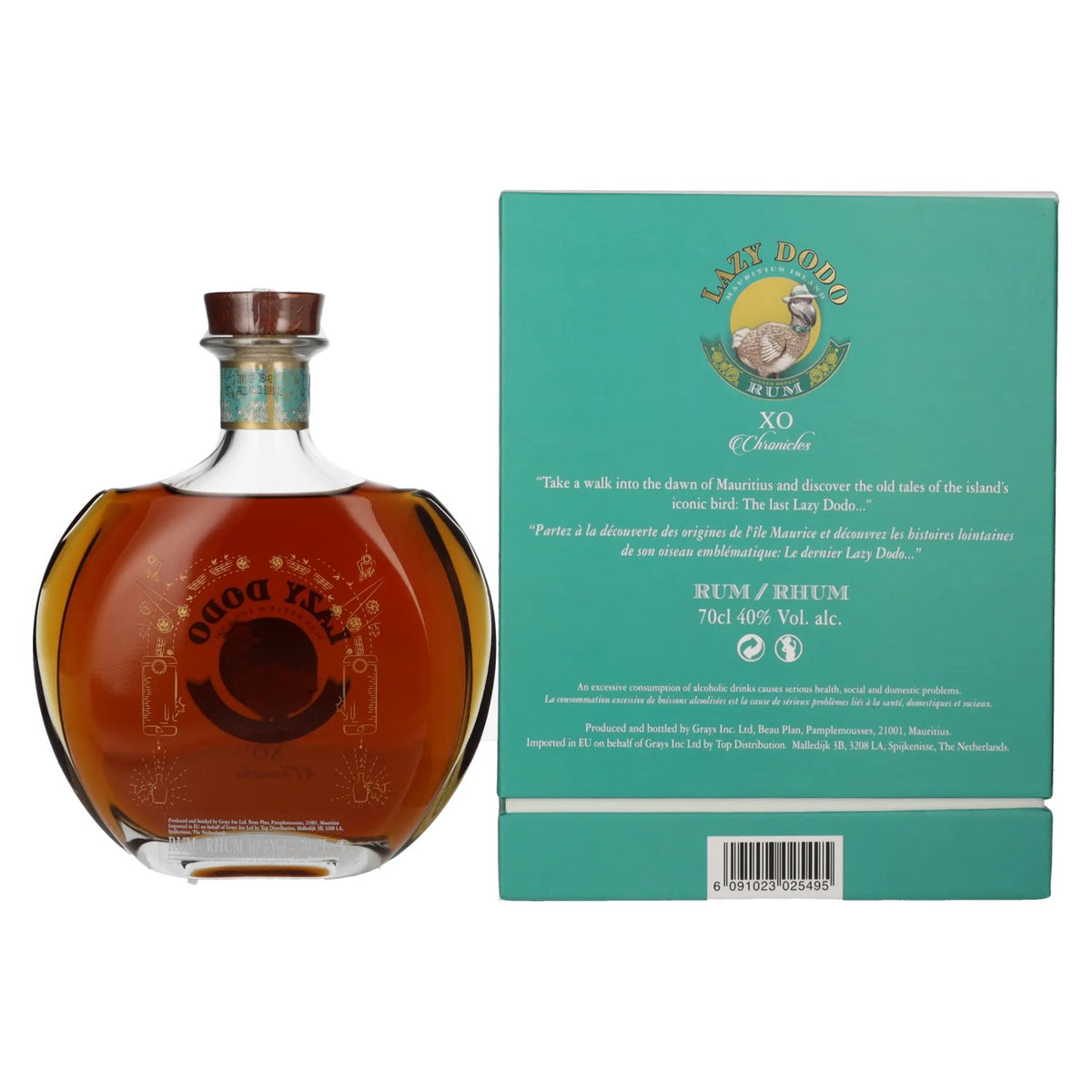 Lazy Dodo XO CHRONICLES RUM 40% vol. 0,7l en boîte cadeau