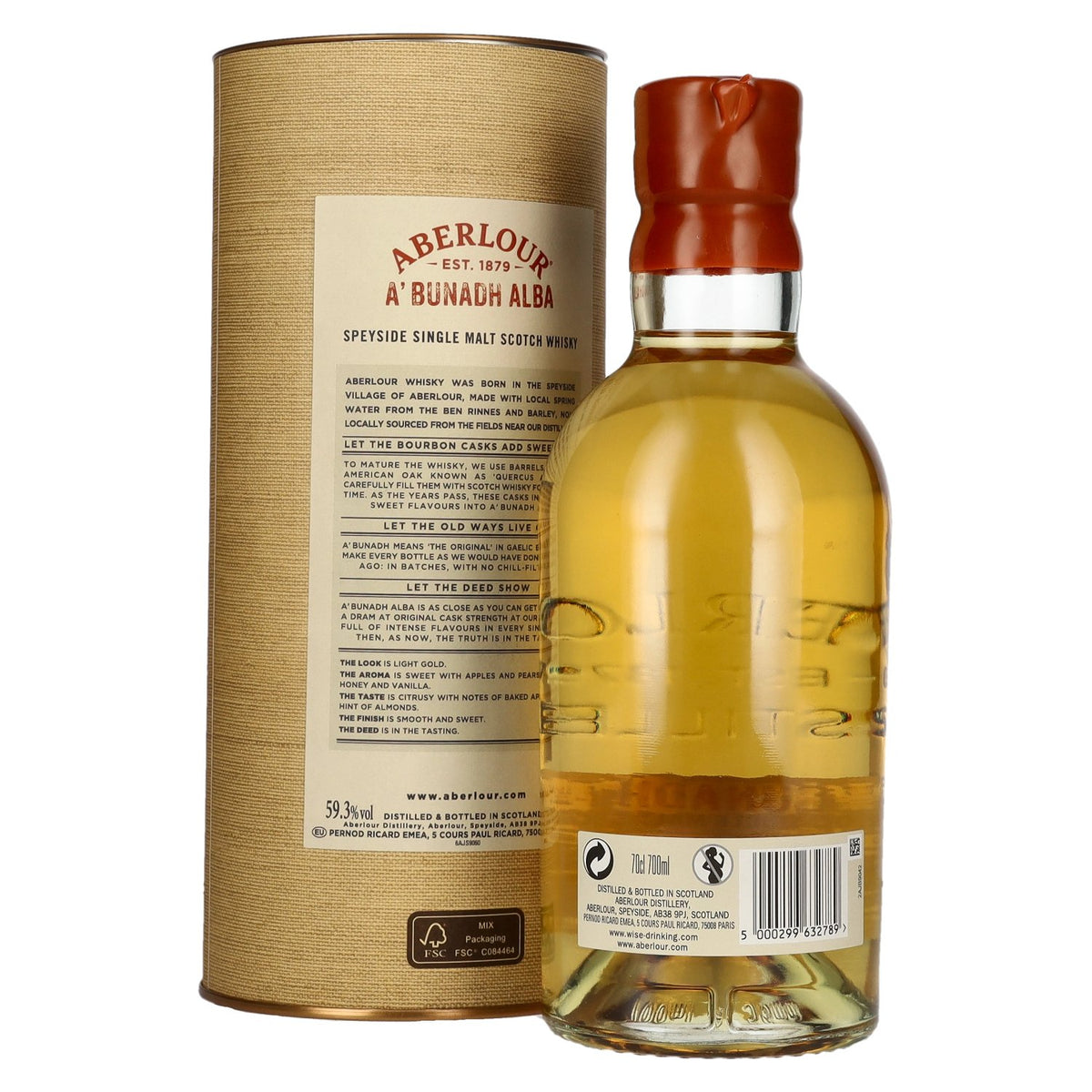 Aberlour A'BUNADH ALBA Original Cask Strength Batch No. 009 59,3% Vol. 0,7l in Geschenkbox