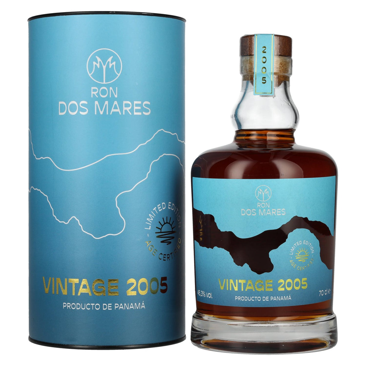 Ron Dos Mares Limited Edition Vintage 2005 45,3% Vol. 0,7l in gift box