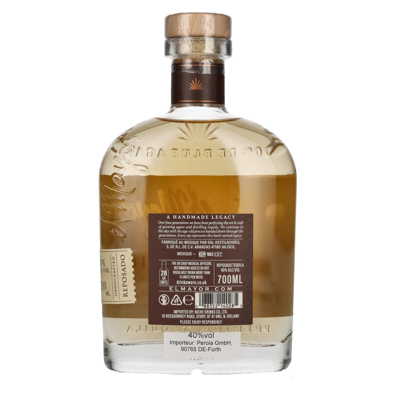 El Mayor Reposado Tequila 100% Agave 40% Vol. 0,7l