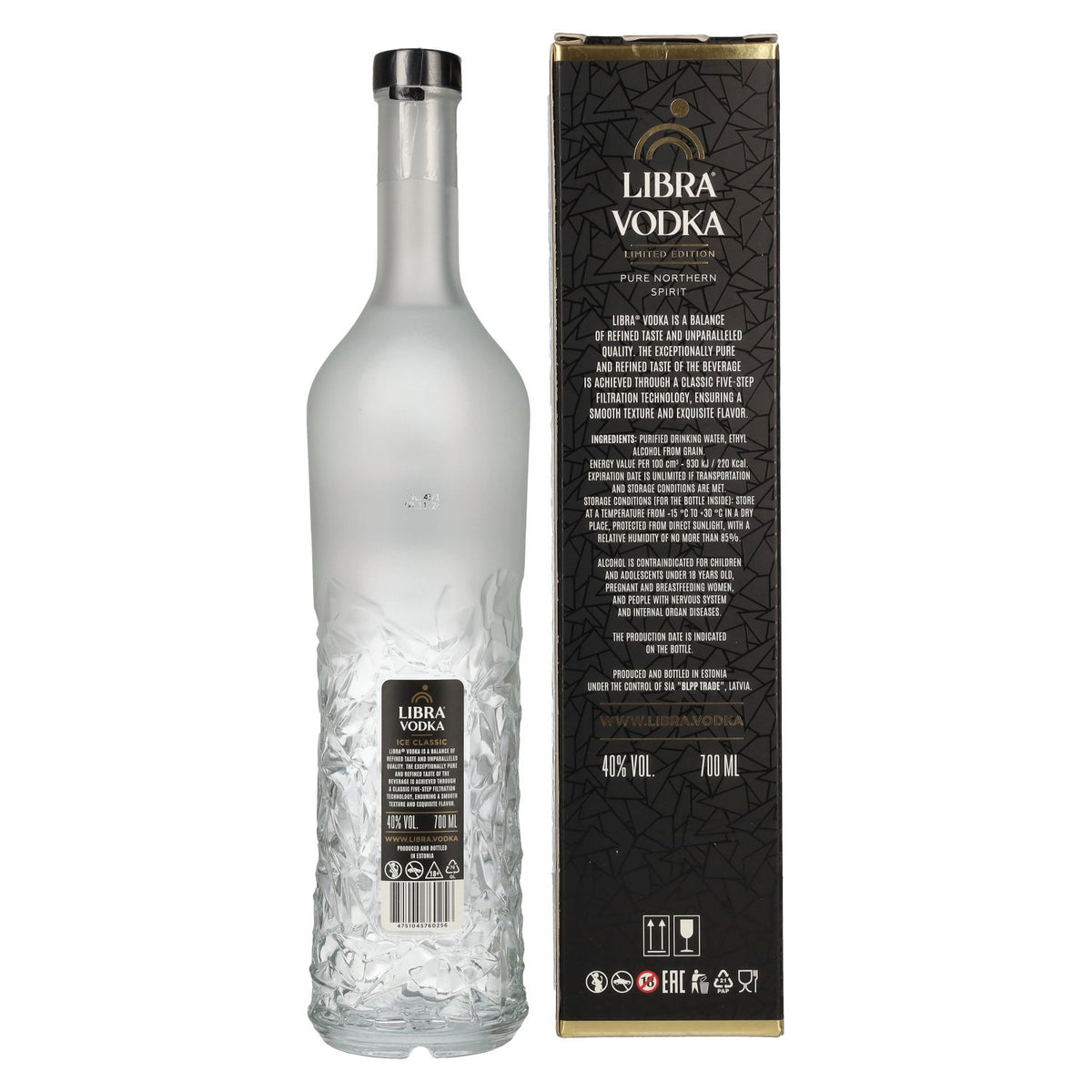 Libra Vodka Limited Edition 40% Vol. 0,7l in gift box