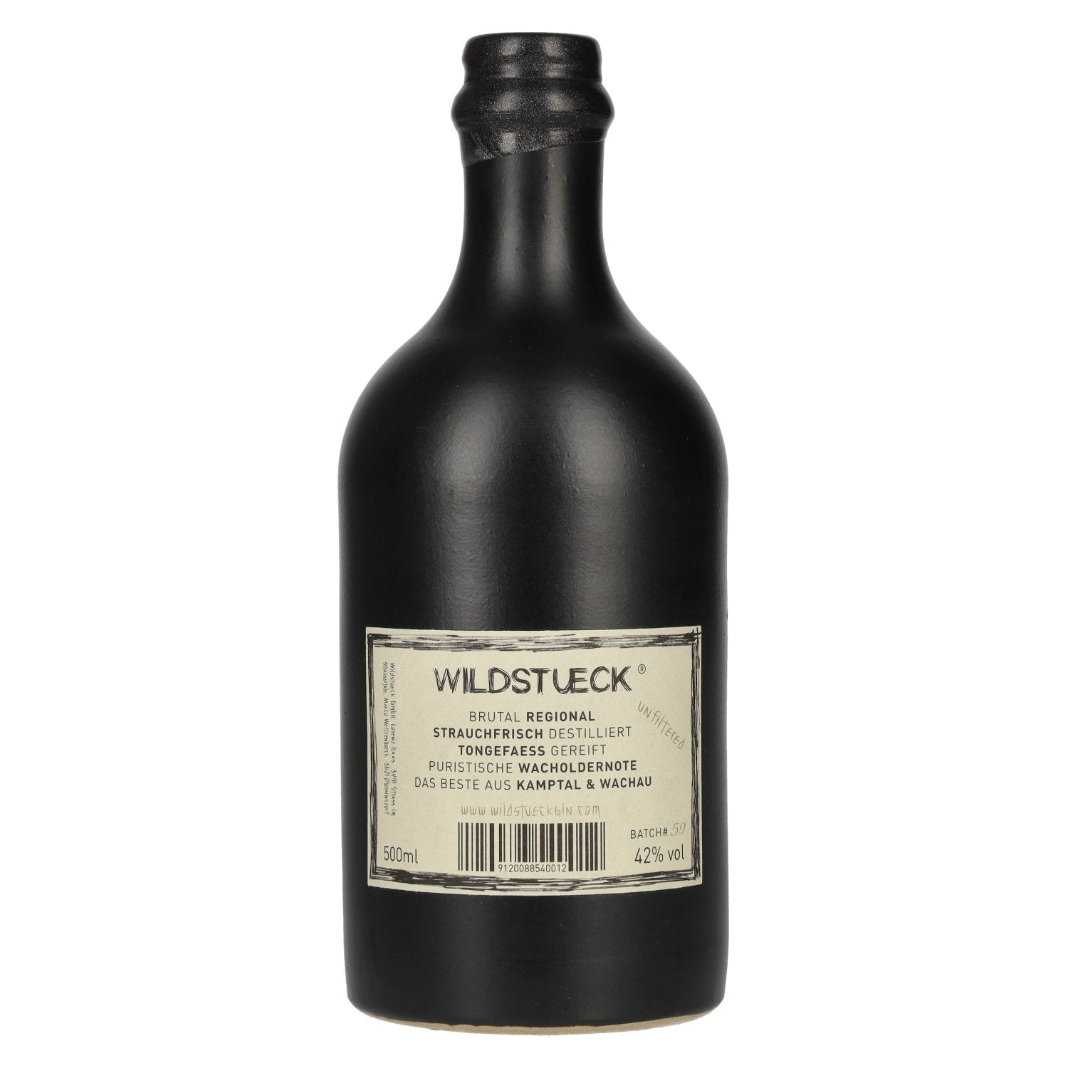 Wildstueck Danube Dry Gin Unfiltered 42% Vol. 0,5l