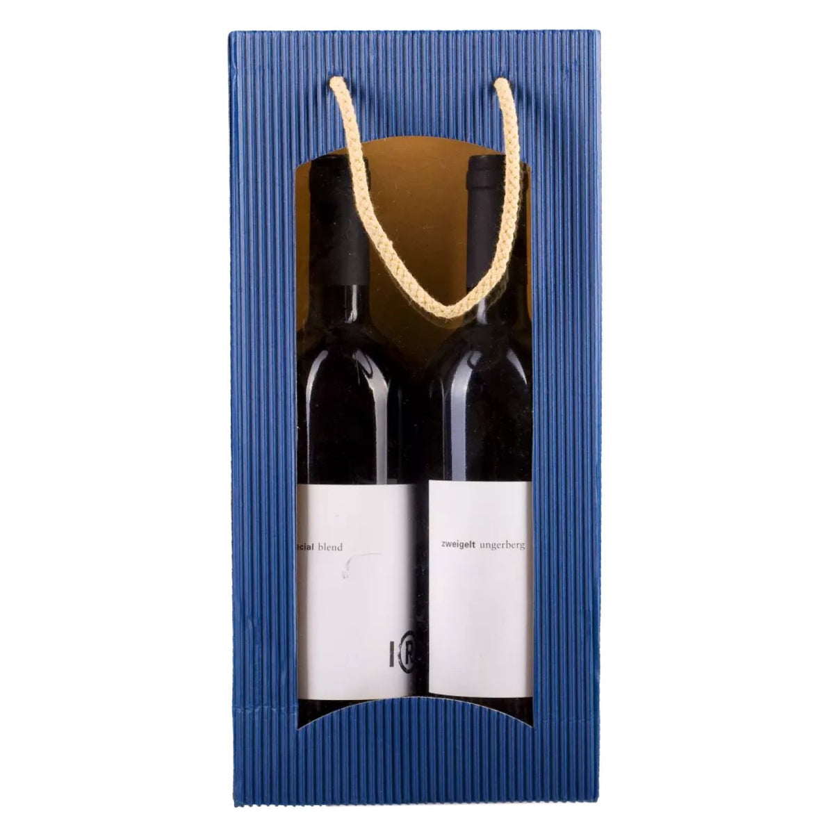 Carrier bag, BLUE, Open Wave, set of 2