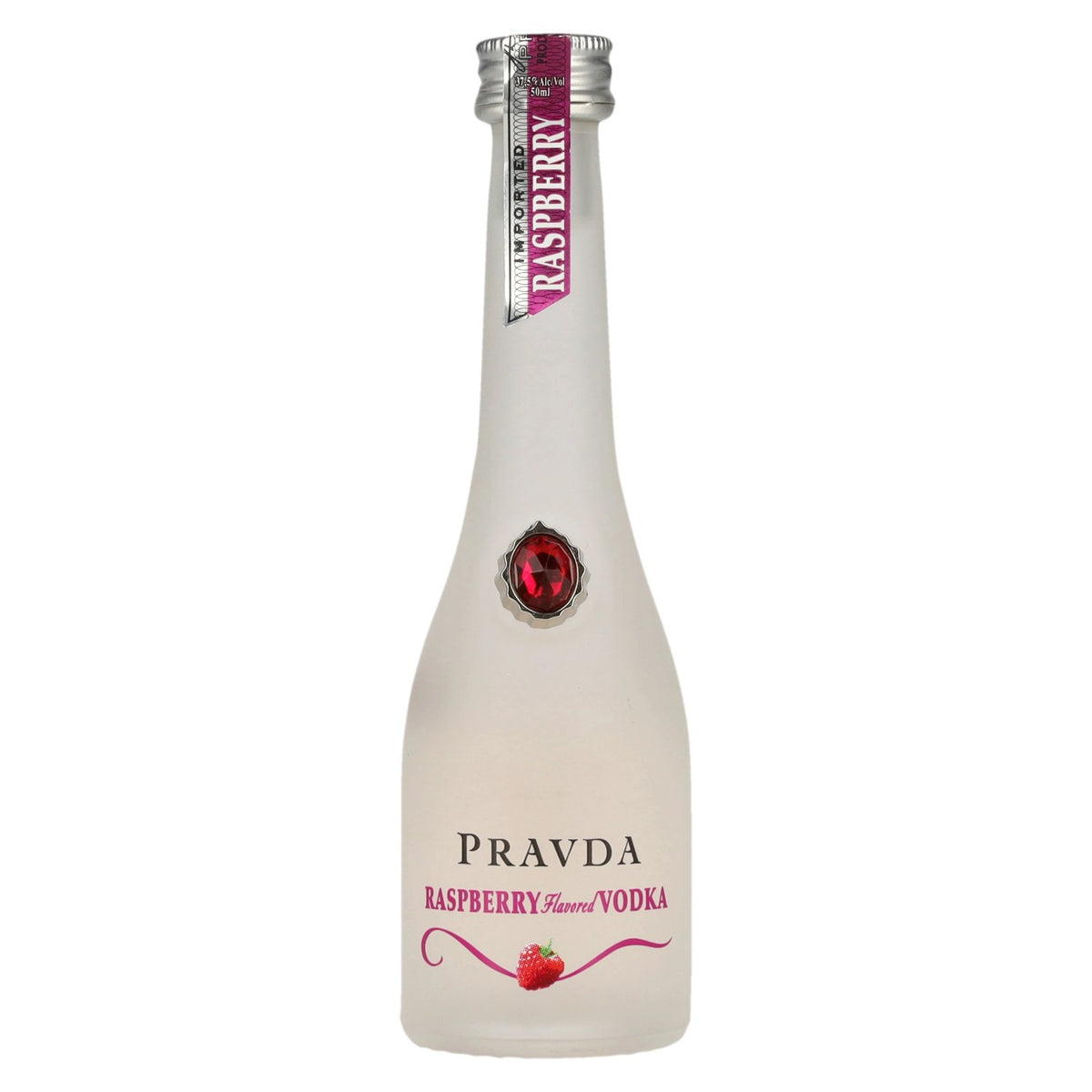 Pravda RASPBERRY Flavoured Vodka 37.5% ABV 0.05 l