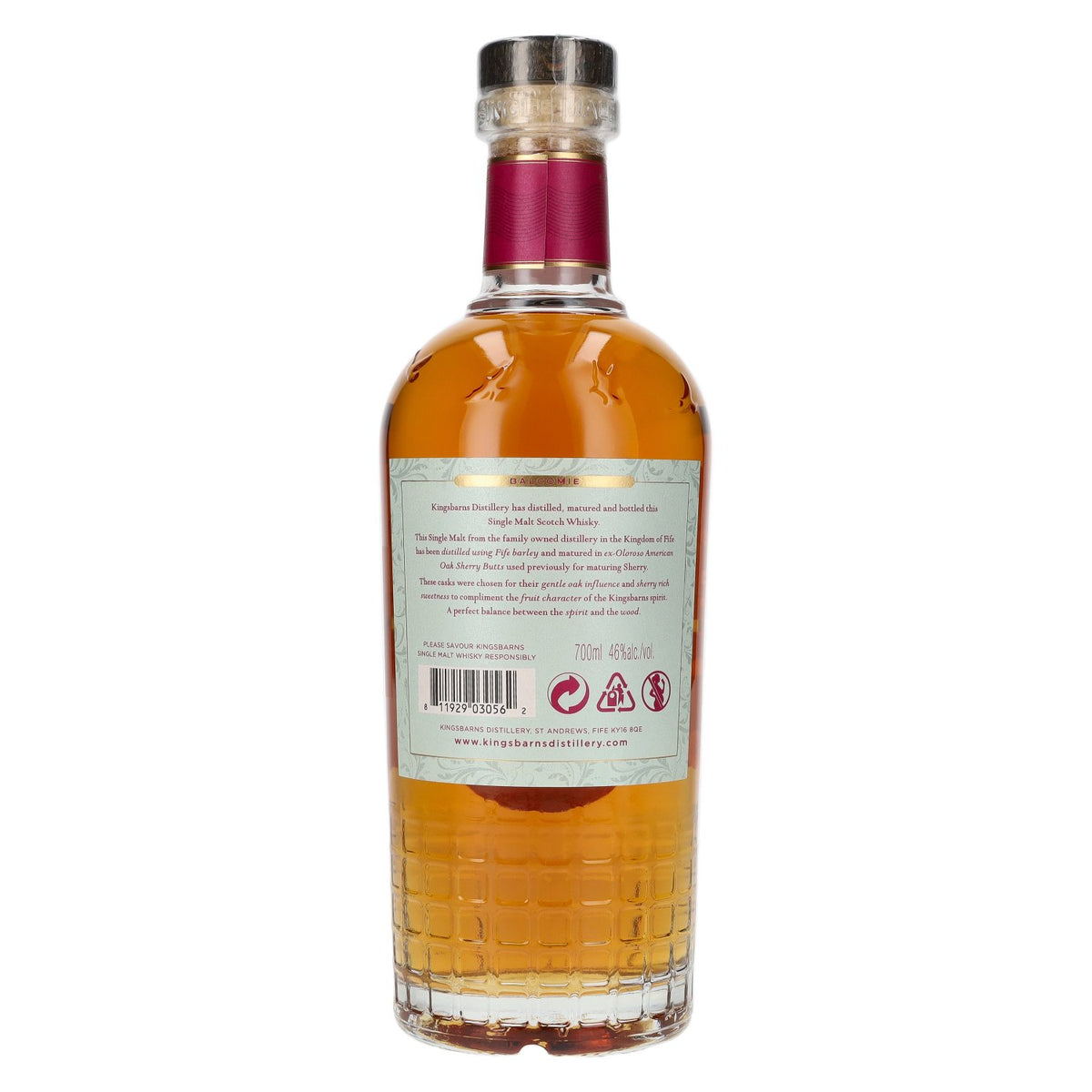 Kingsbarns BALCOMIE Lowland Single Malt Scotch Whisky 46% vol. 0.7l