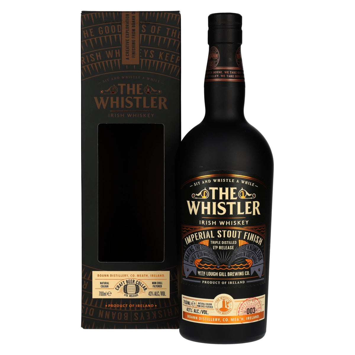 The Whistler Whiskey IMPERIAL STOUT FINISH 43% Vol. 0,7l in gift box