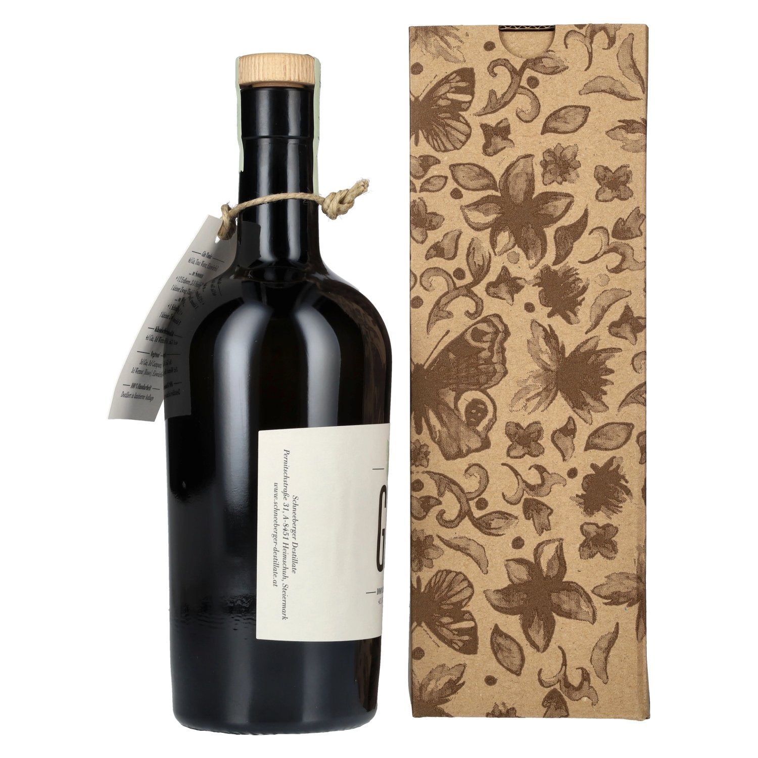 Schneeberger Dry Gin 43,5% vol. 0,5l en boîte cadeau