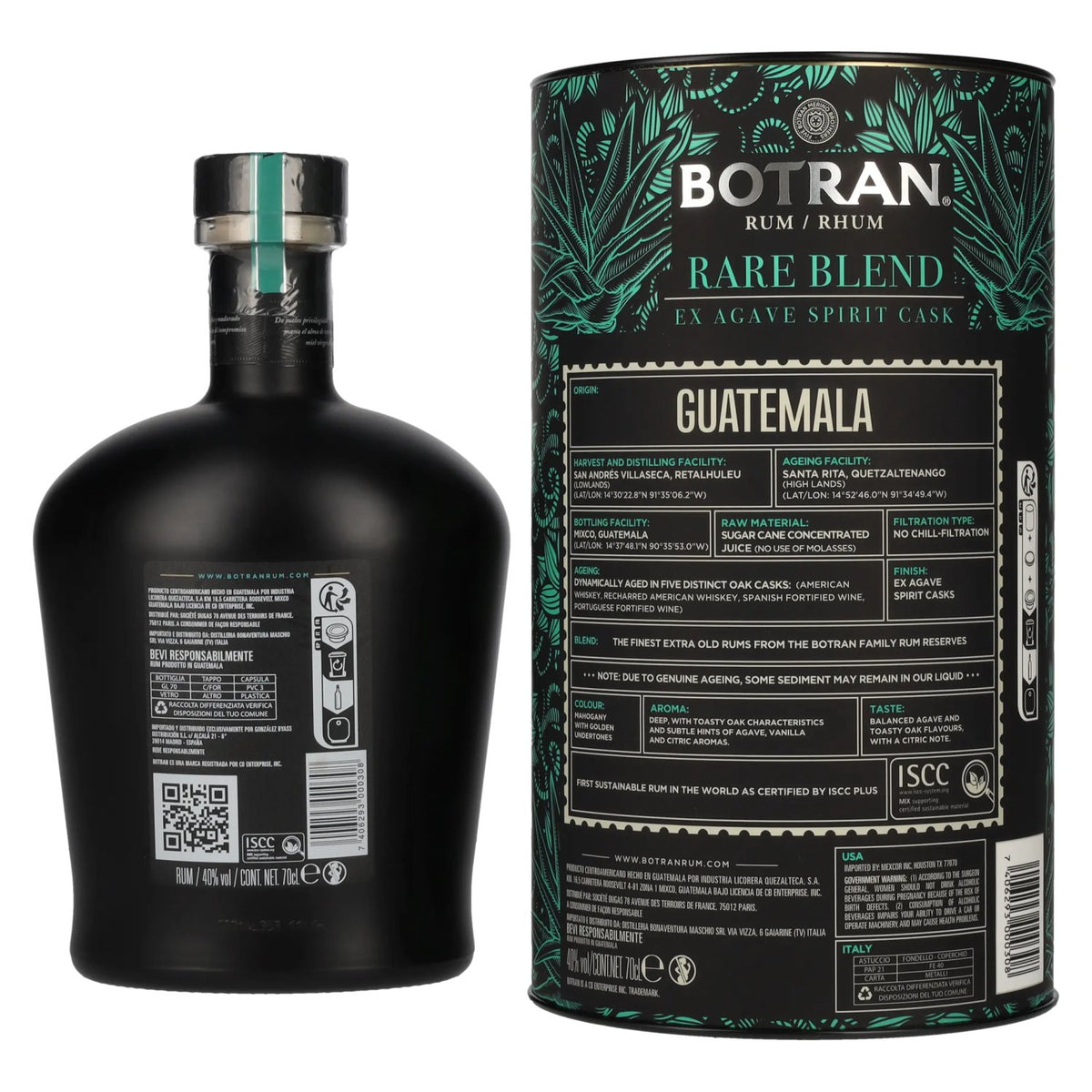 Botran Rhum Guatemala RARE BLEND Ex Agave Spirit Cask 40% Vol. 0,7l in Geschenkbox