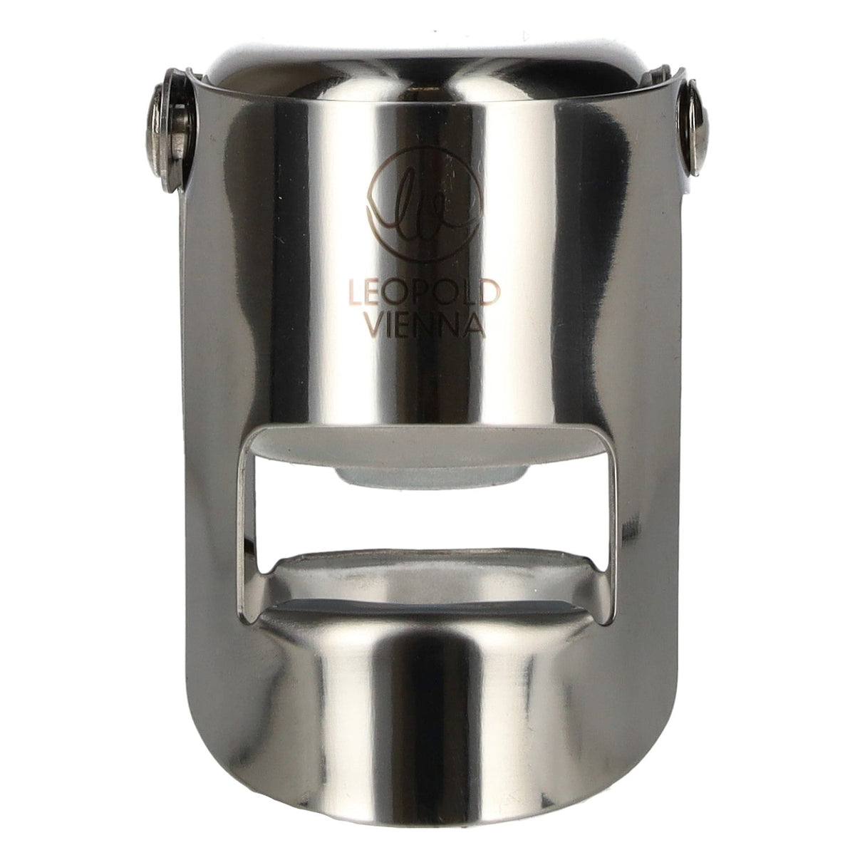 Leopold Vienna sparkling wine bottle stopper, chrome-plated