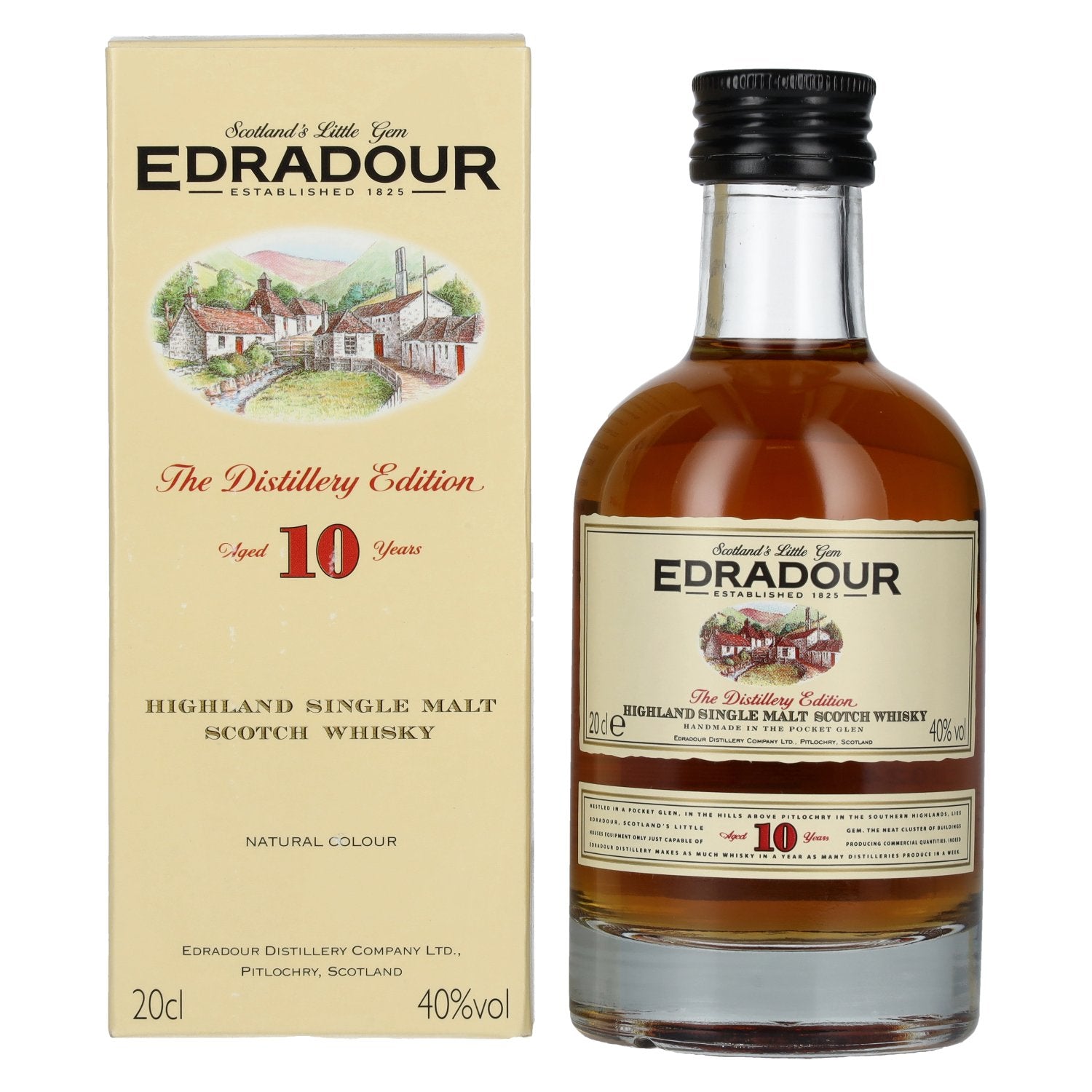 Edradour 10 Years Old 40% Vol. 0,2l en boîte cadeau