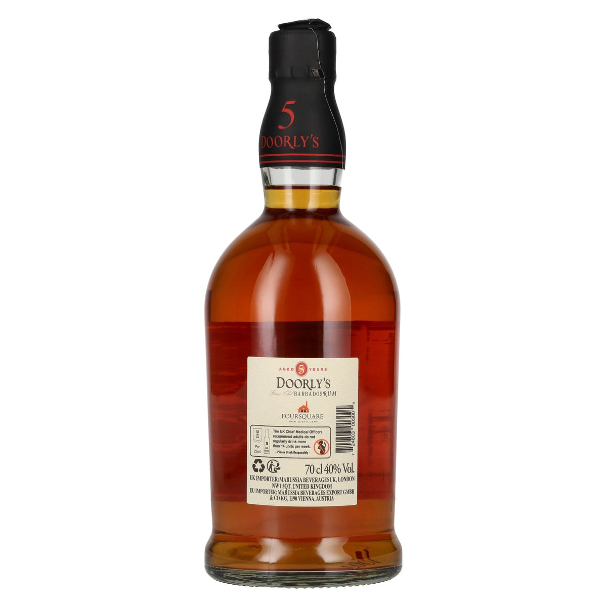 Doorly's 5 Years Old Fine Old Barbados Rum 40% Vol. 0,7l