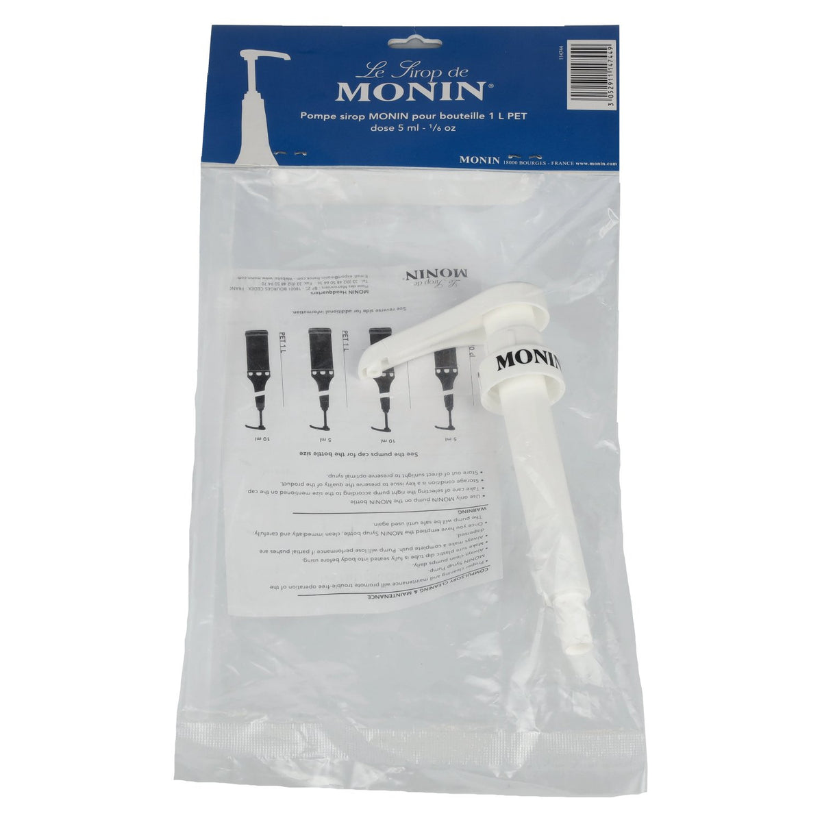 Monin pump for syrup 1l