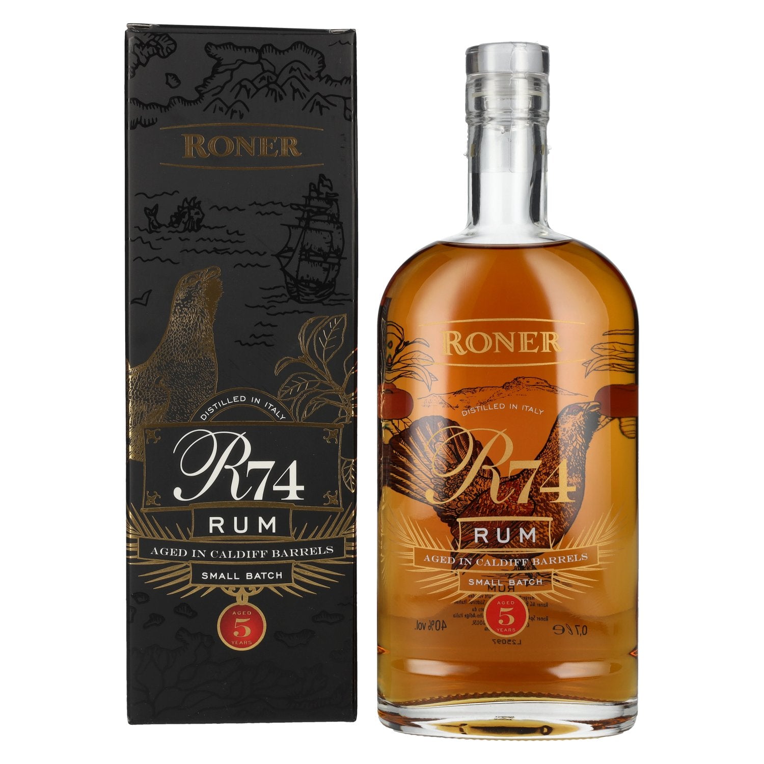R74 Small Batch Rum 40% Vol. 0,7l in Geschenkbox