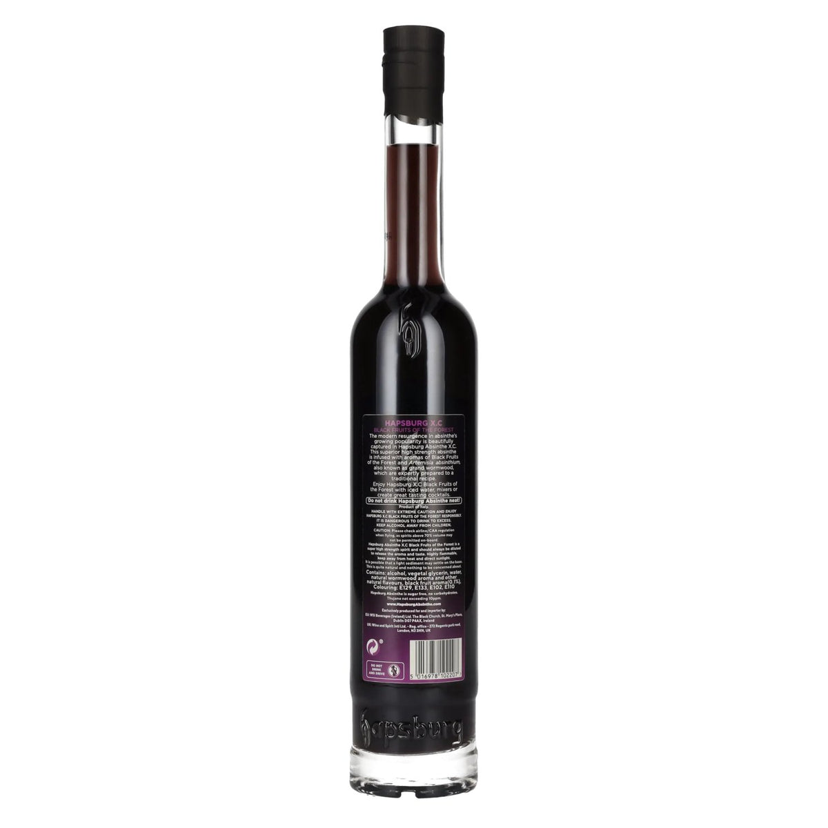 Hapsburg Absinthe X.C EXTRA STRONG Black Fruits of the Forest 89,9% vol. 0,5l