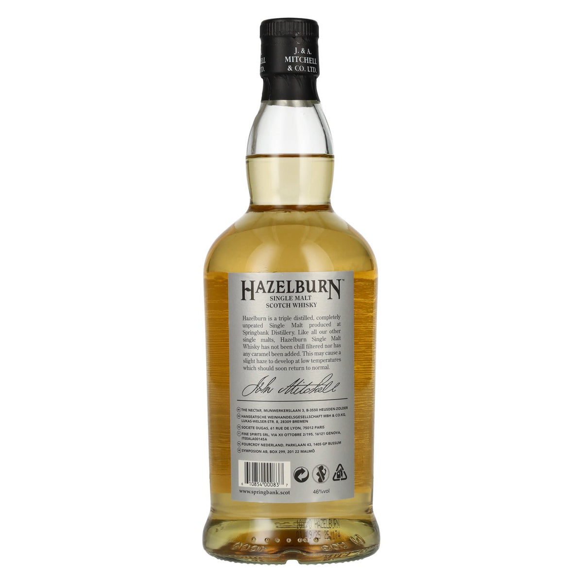 Hazelburn 10 Years Old Campbeltown Single Malt Scotch Whisky 46% Vol. 0,7l