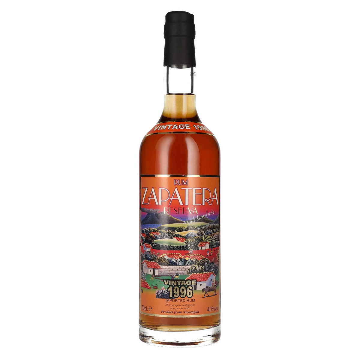 Zapatera Rum Cask No. 62 Vintage 1996 40% vol. 0.7 l