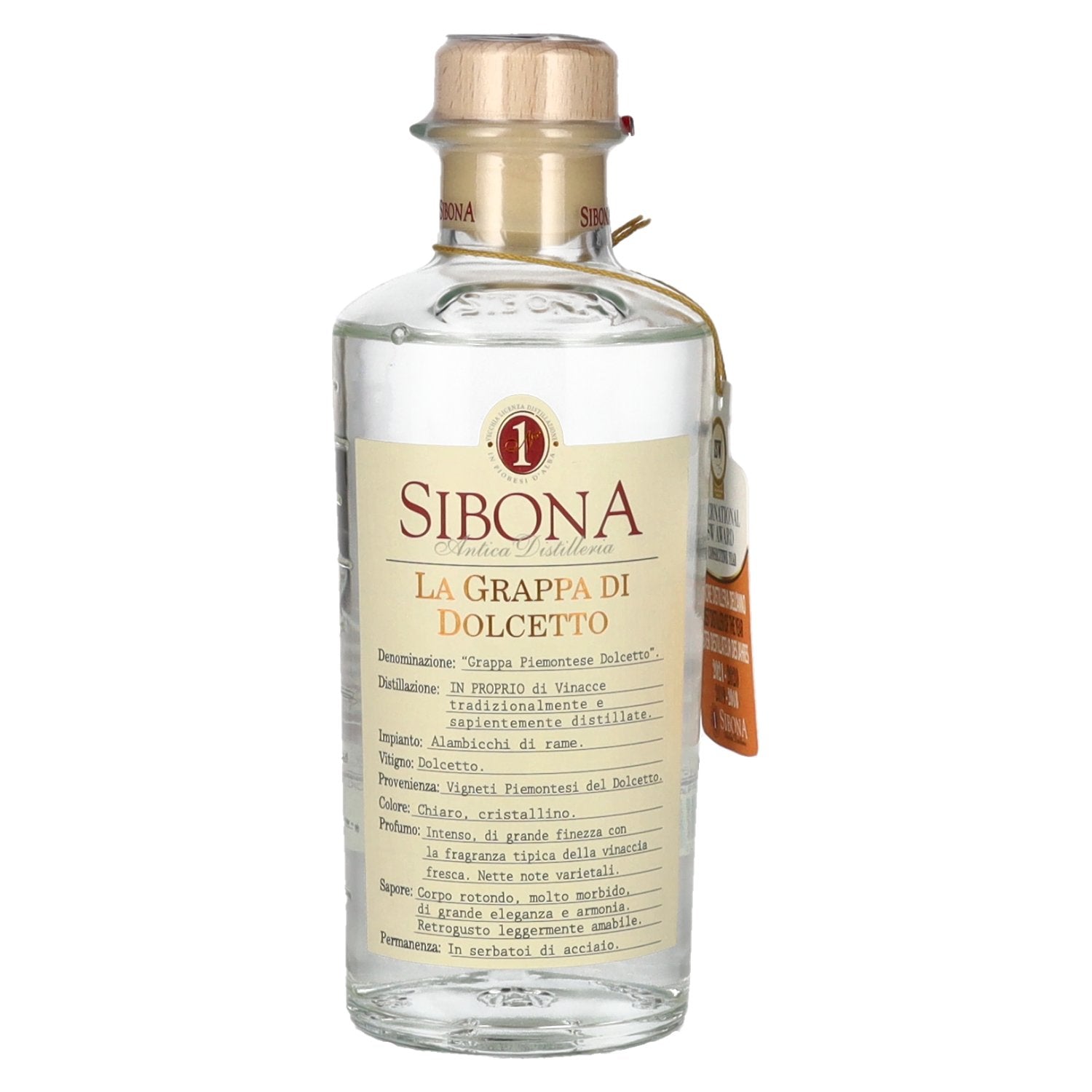 Sibona La Grappa di DOLCETTO 40% vol. 0,5l