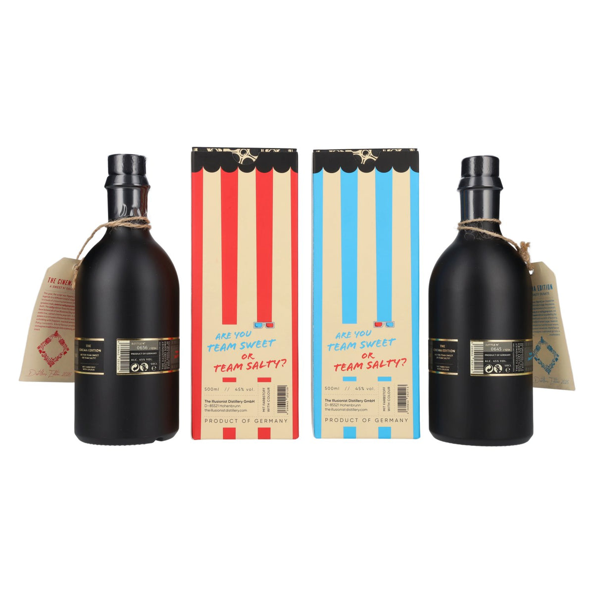 The Illusionist Dry Gin Distiller's The Cinema Edition SWEET N' SALTY 2026 45% Vol. 2x0,5l in Geschenkbox mit 3D Brille