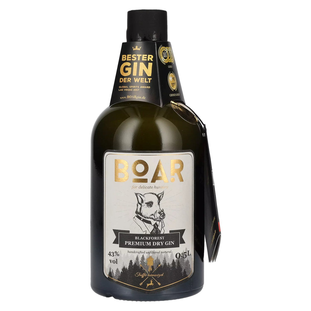 BOAR Blackforest Premium Dry Gin 43 % vol. 0,5 l