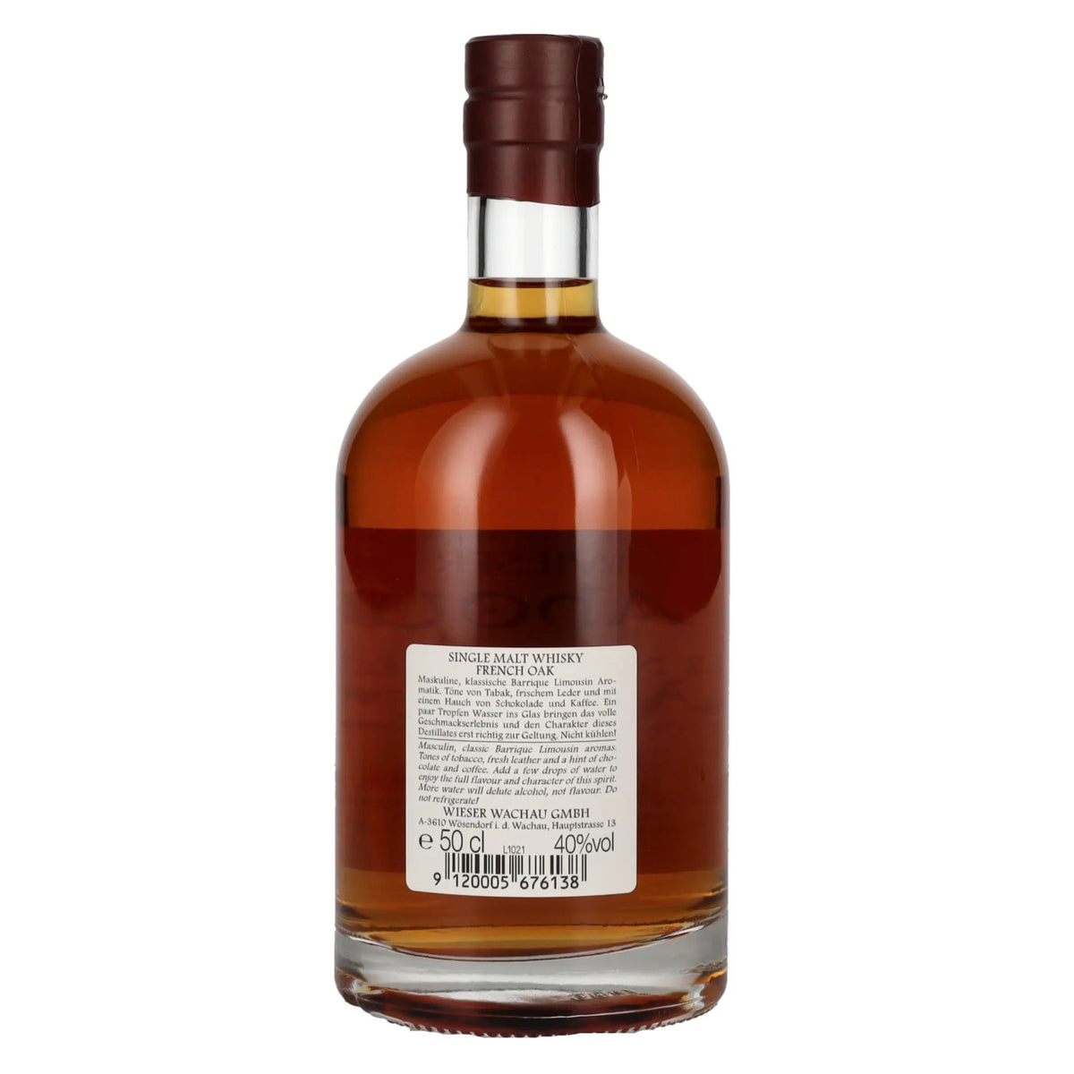 Wieser Single Malt WIESky French Oak Whisky 40% Vol. 0,5l