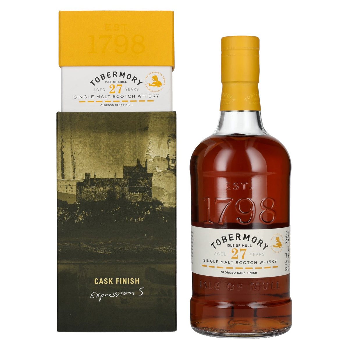 Tobermory 27 Years Old EXPRESSION 5 Single Malt Scotch Whisky 53,1% Vol. 0,7l en boîte cadeau