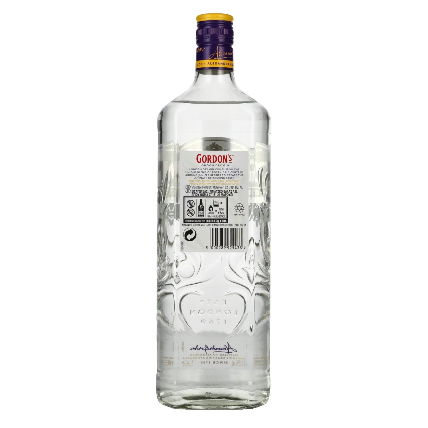 Gordon's London Dry Gin 37,5% vol. 1l